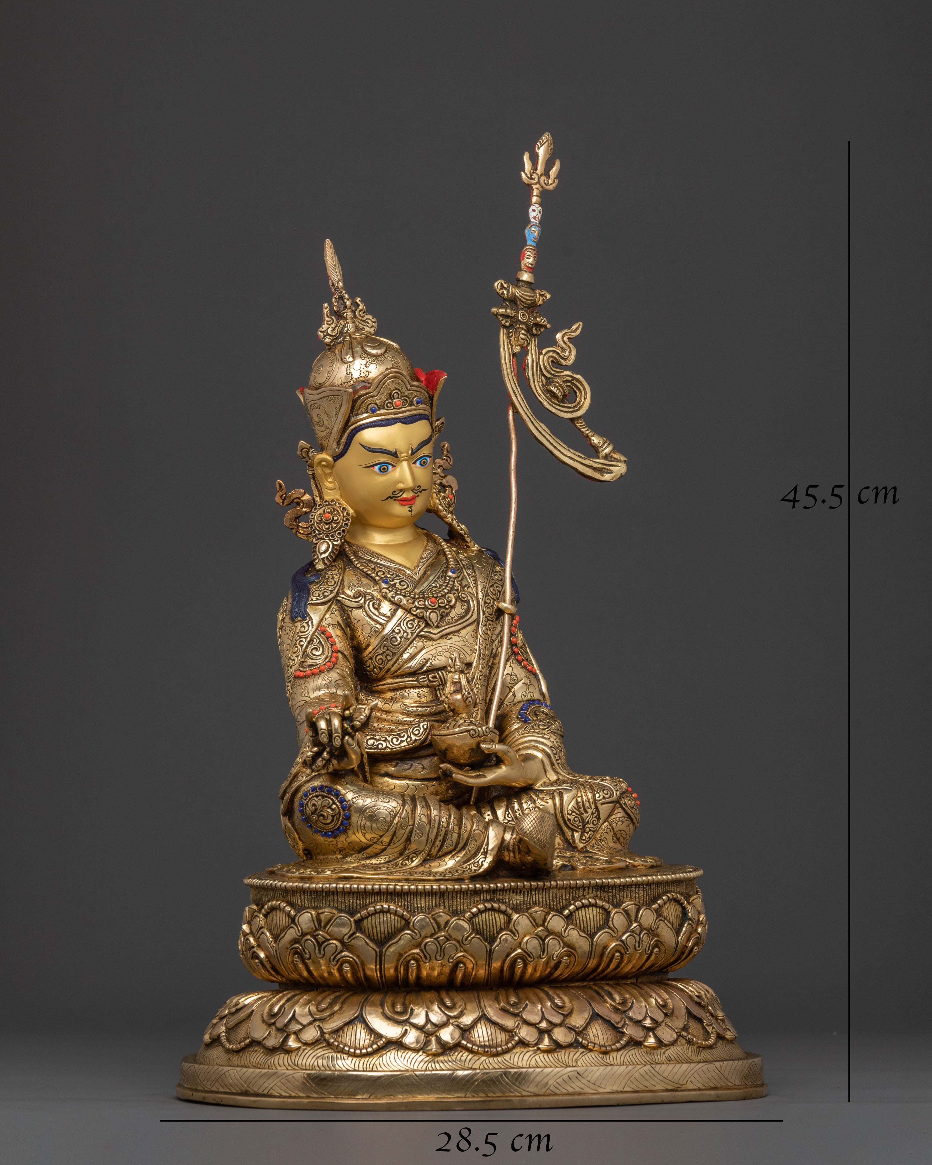 Enlightened Guru Rinpoche Figurine | Buddhist Altar Decor