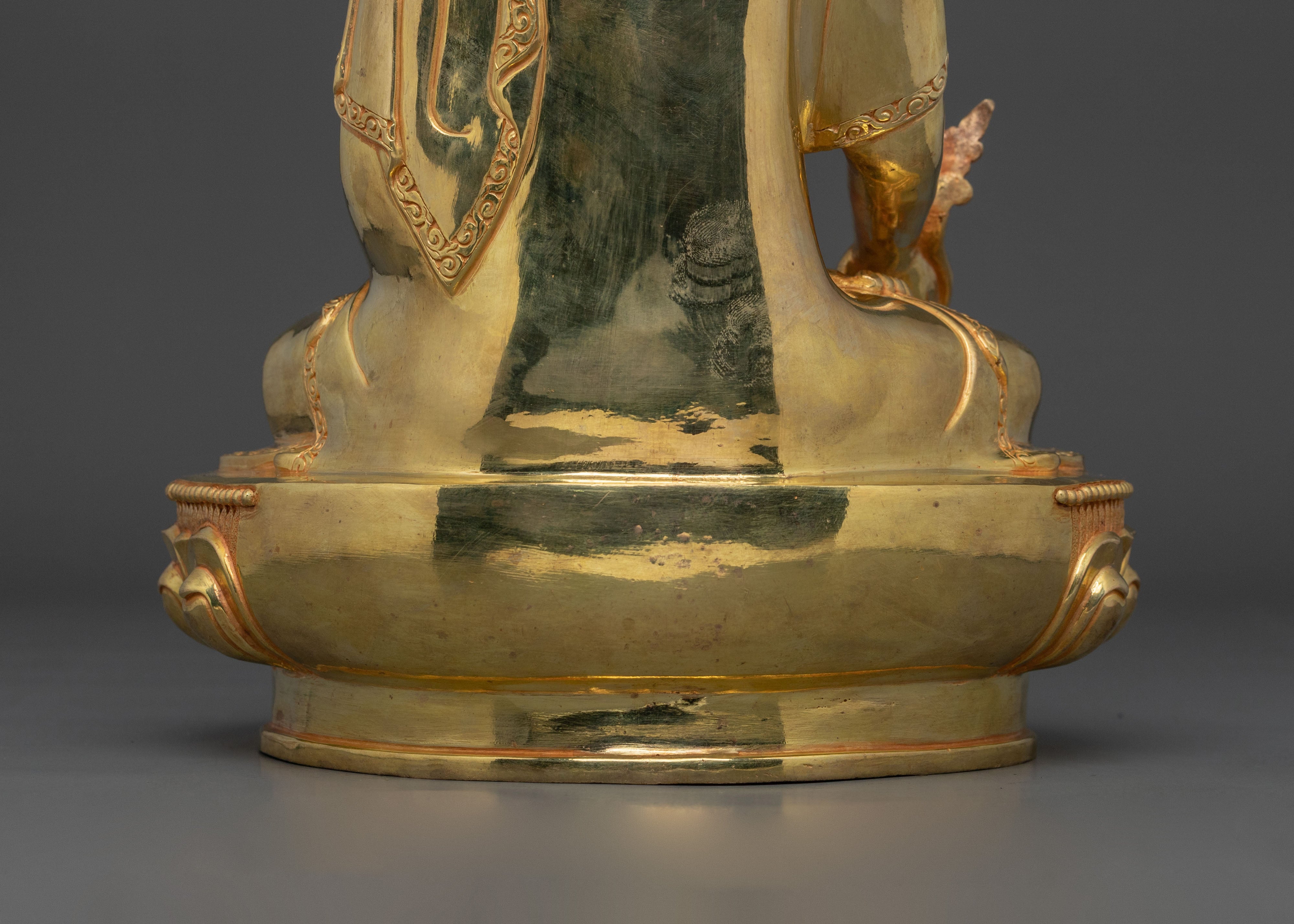 24k Gold Gilded Medicine Buddha Statue | Healing Buddha