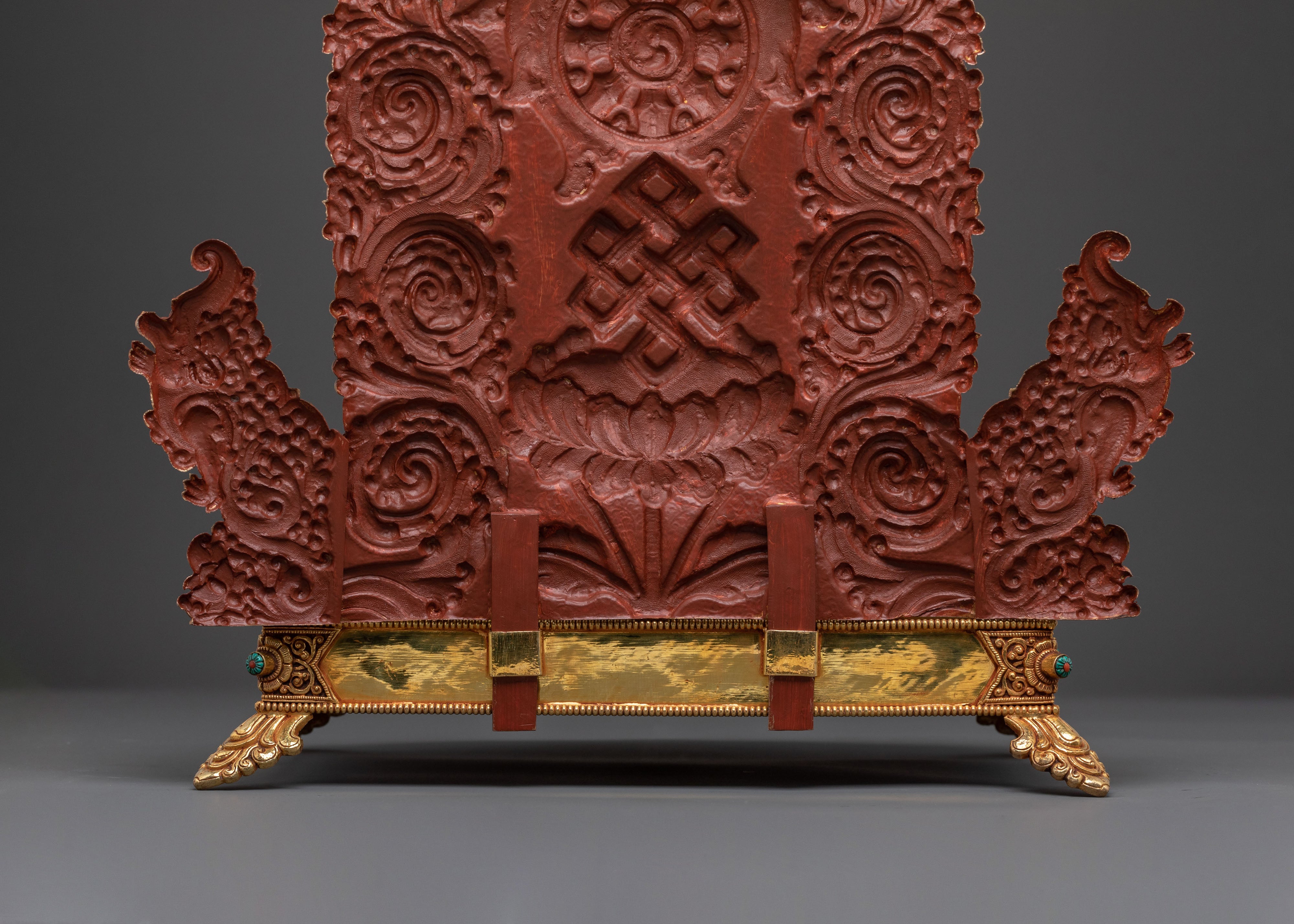 Golden Buddhist Throne: Home Decor