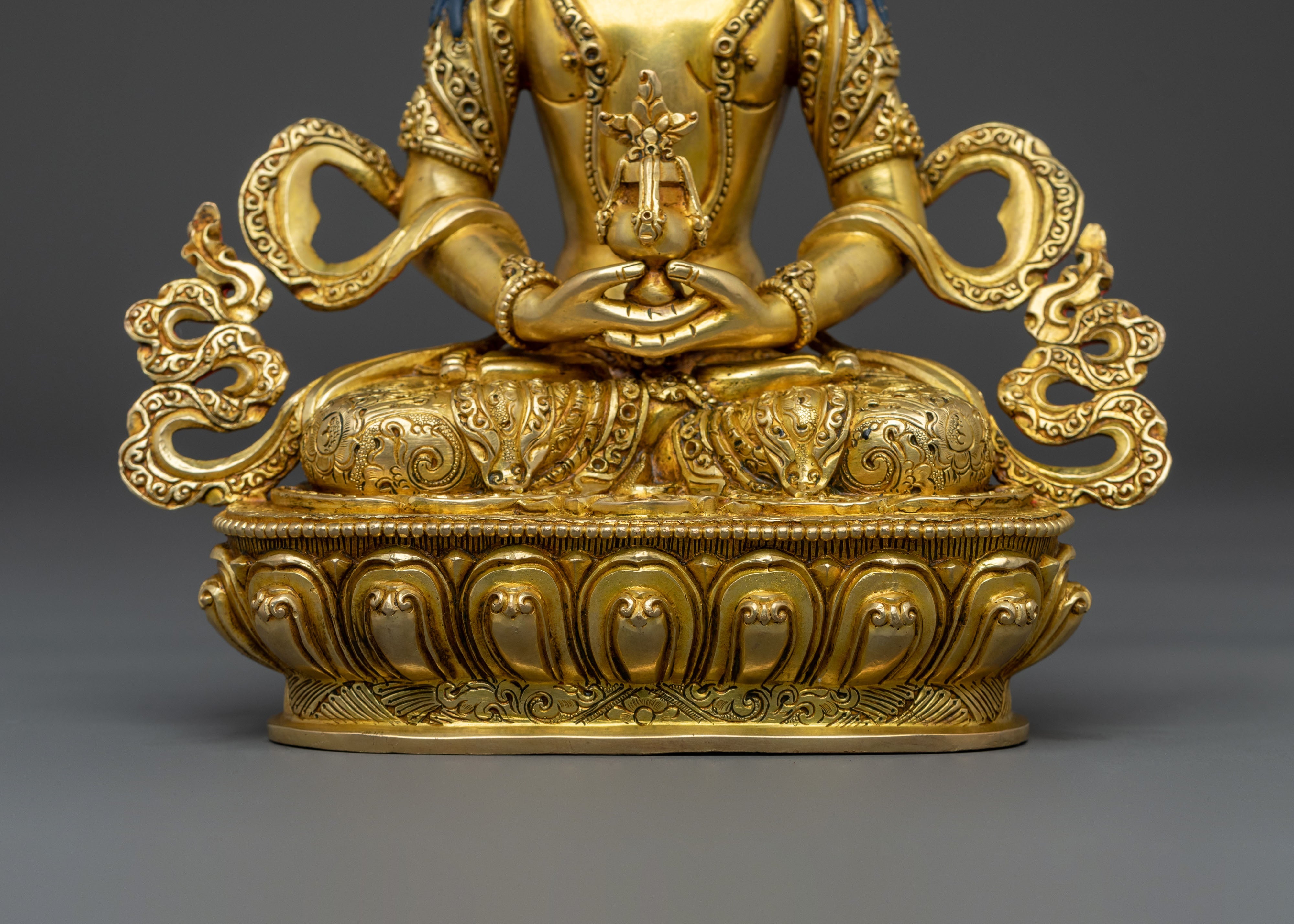 Himalayan Amitayus Sacred Statue | Buddhist Deity of Long Life & Vitality