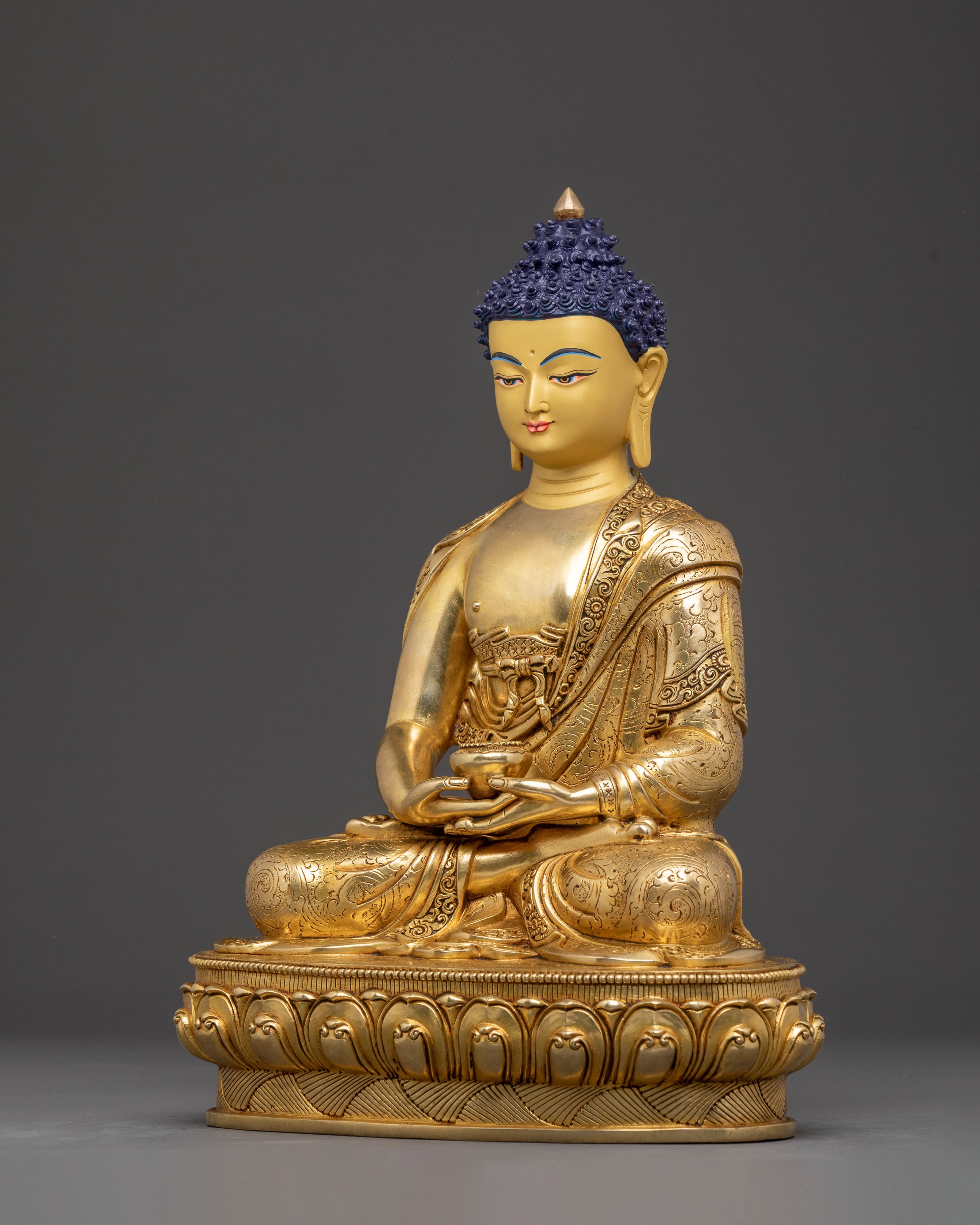 Handcrafted Nepalese Amitabha Buddha Statue | Traditional Himalayan Art