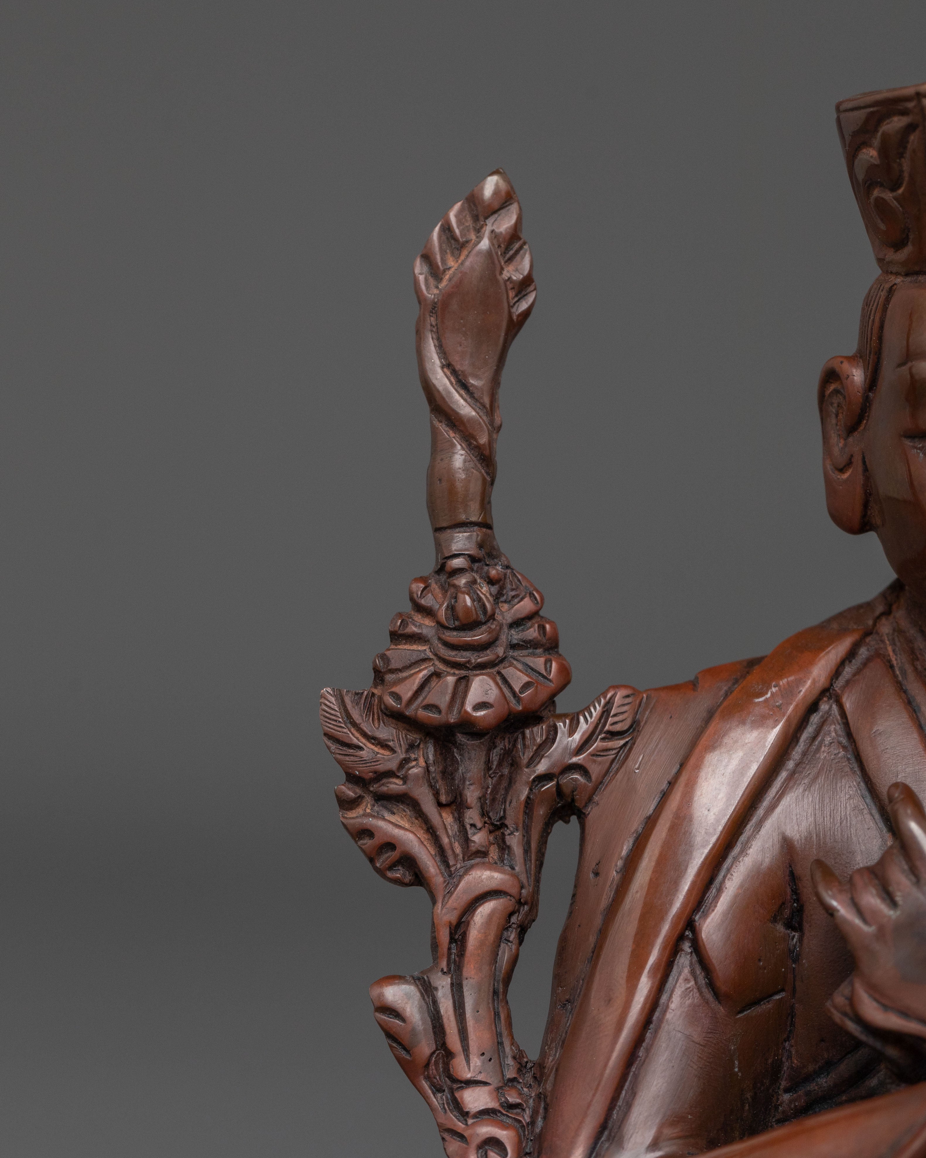 Tibetan Buddhist Master Karmapa Sculpture | Sacred Buddhist Altar Decor