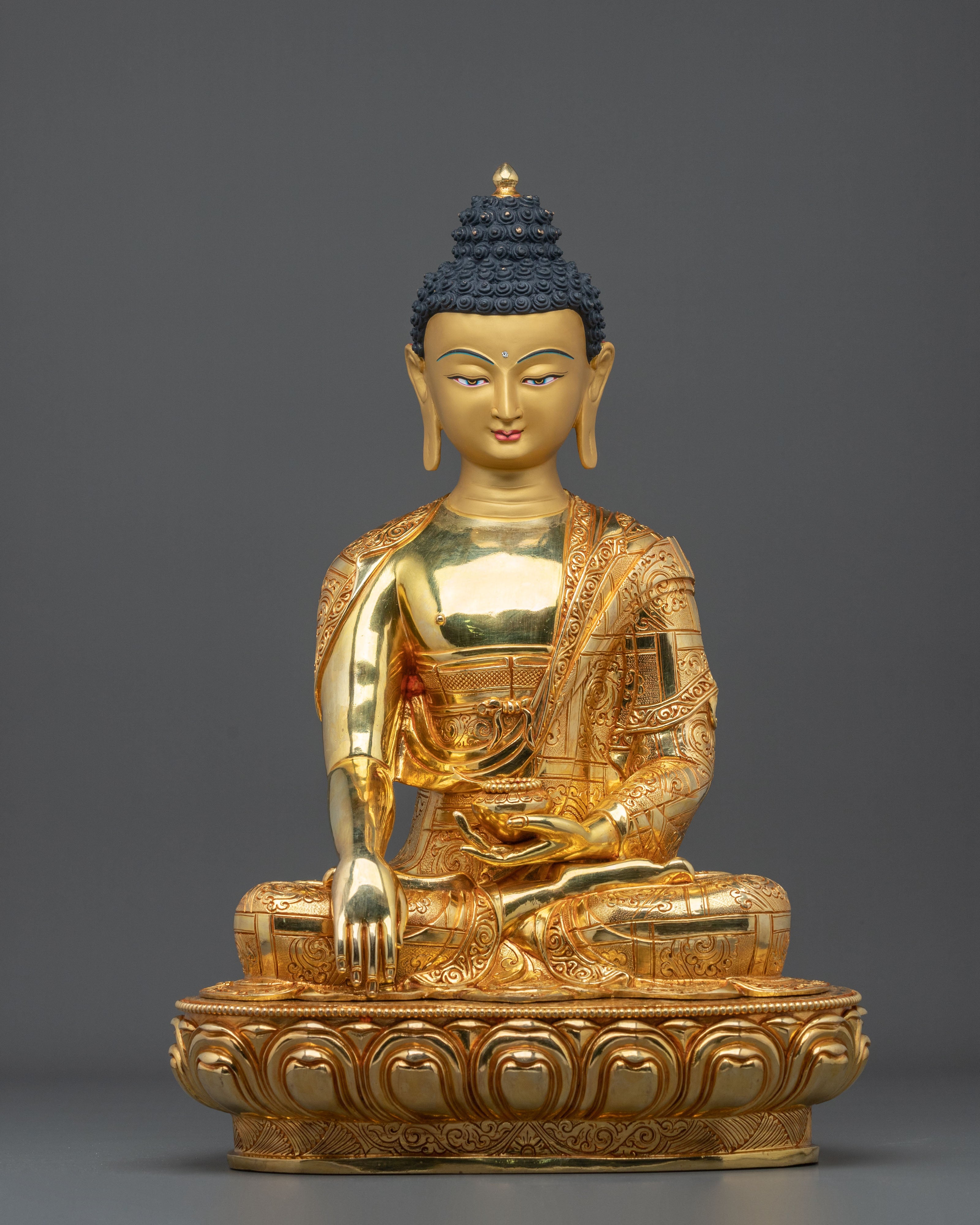 Serene Sage Shakyamuni Buddha Himalayan Sculpture