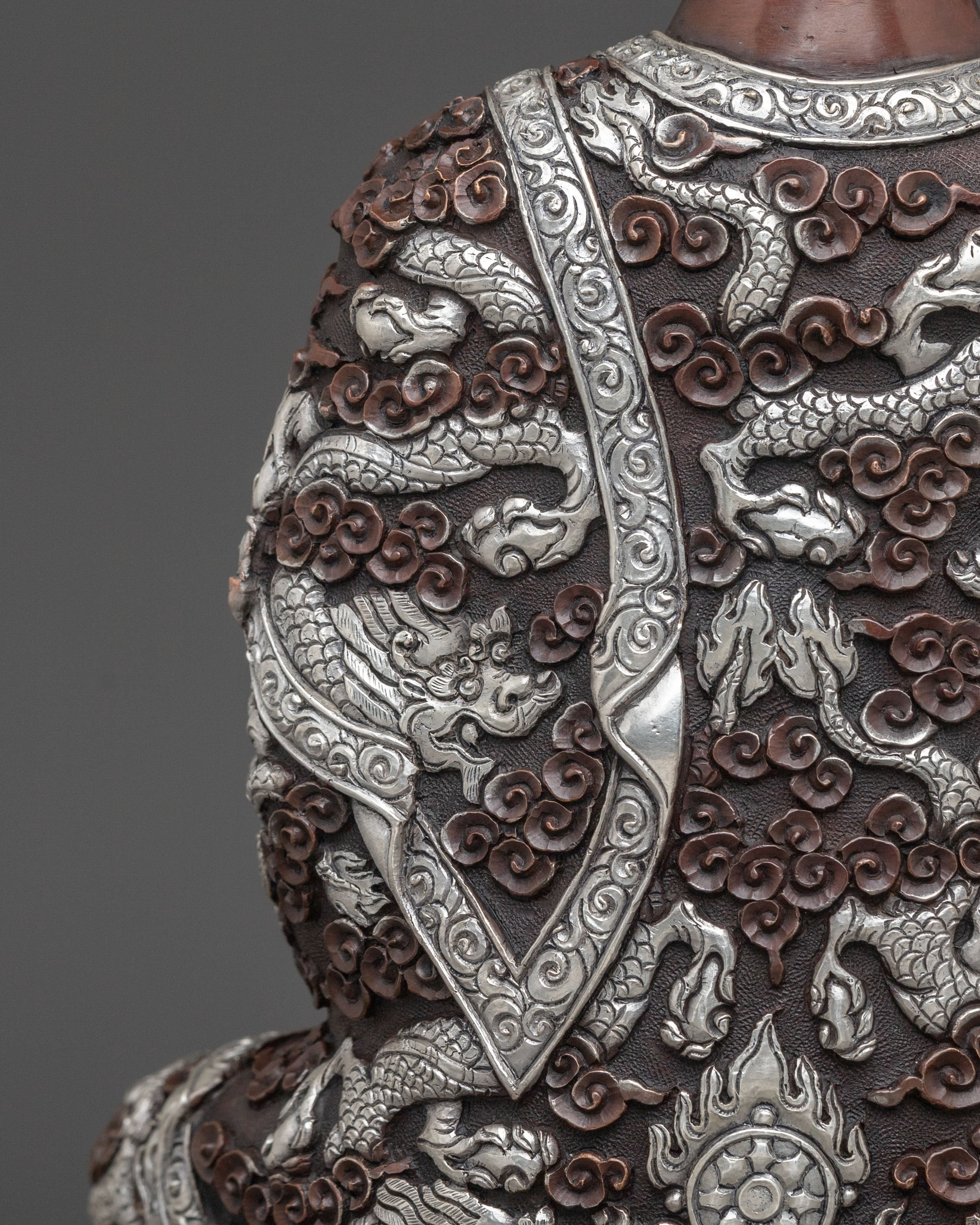 Hand Carved Shakyamuni Buddha Himalayan Sculpture