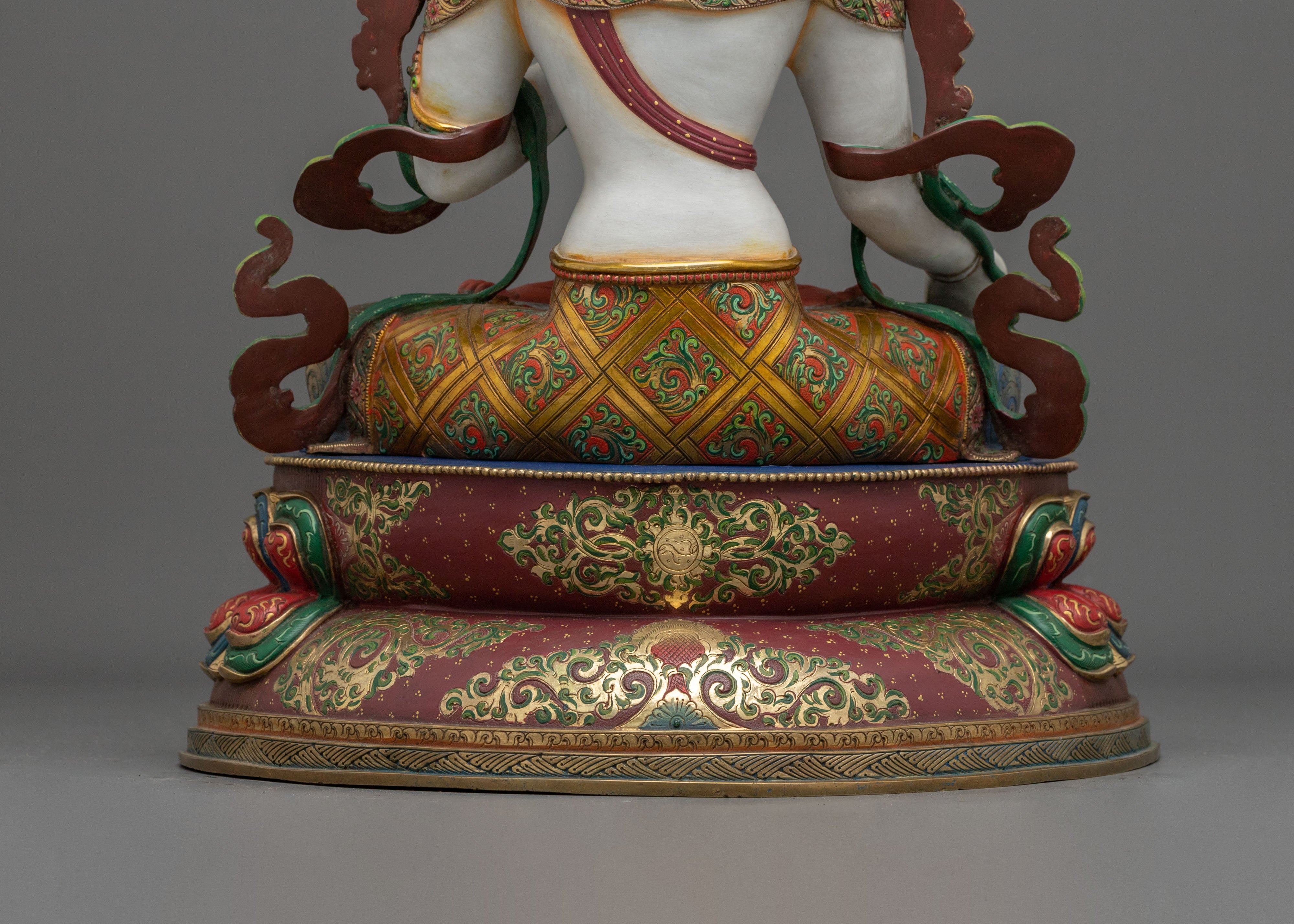 White Tara Compassion Goddess Sculpture | Buddhist Decor