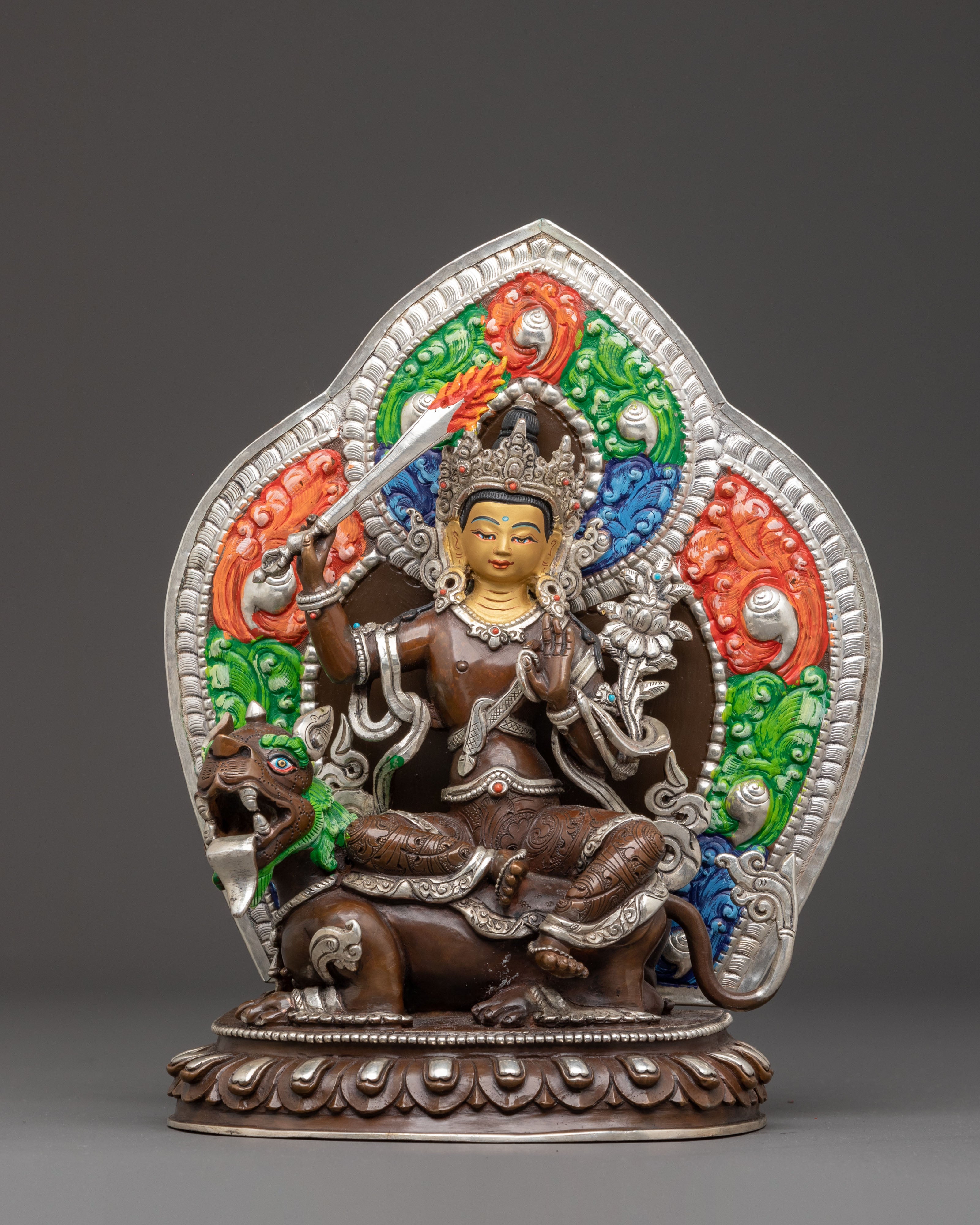 Statue of Simhanada Manjushri