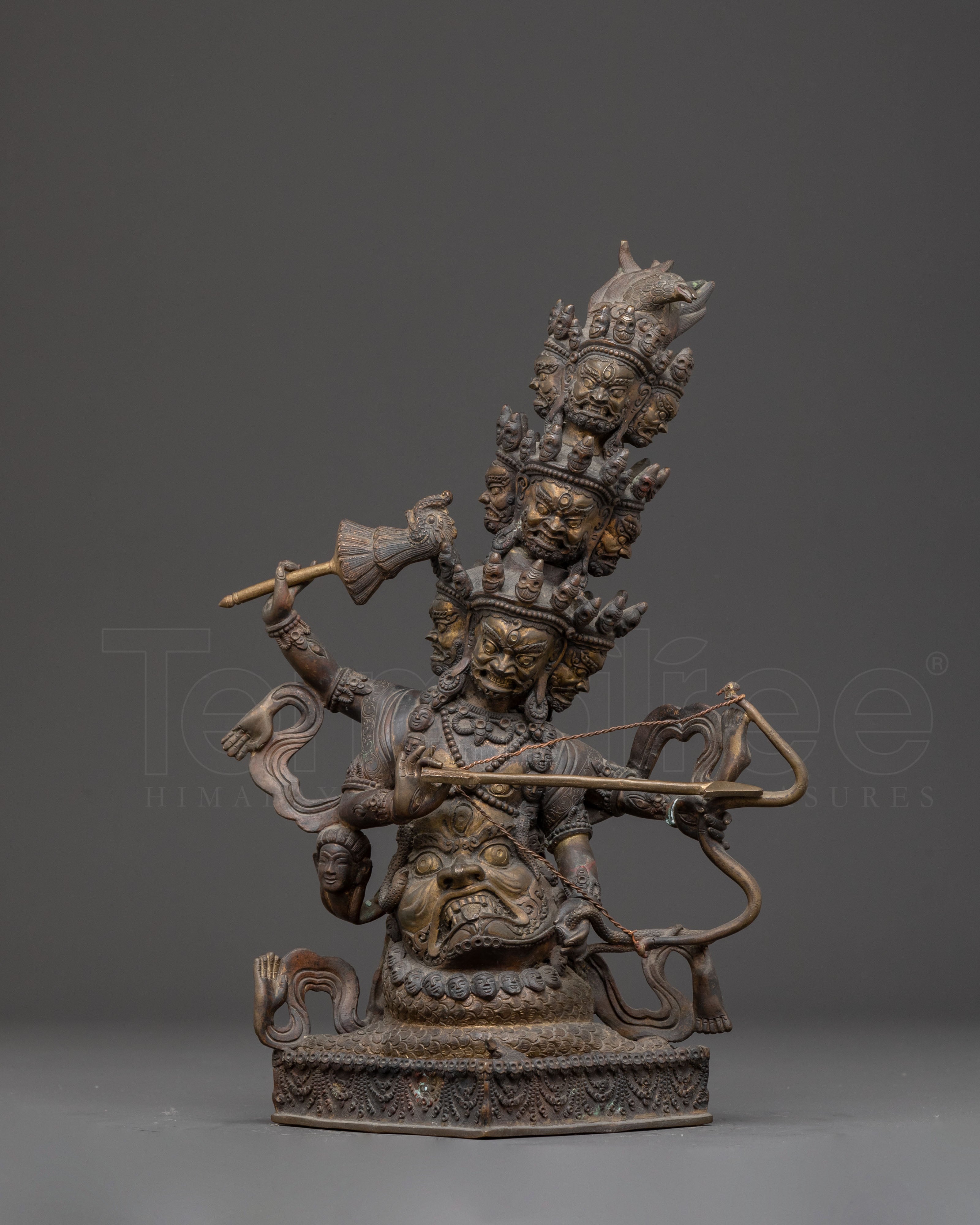 Rahula Oxidized Copper Statue with Antique Finish