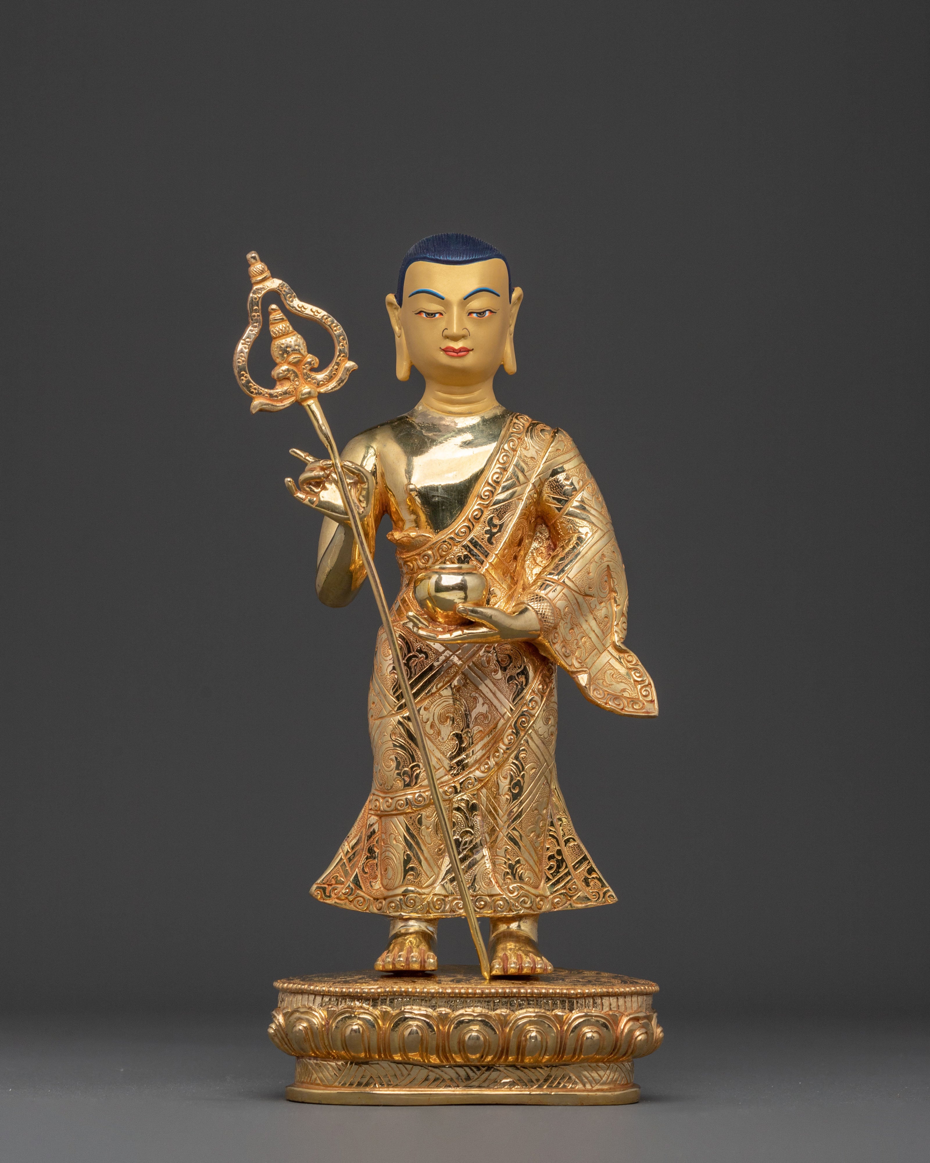 Shakyamuni Buddha Statue with Disciples | Altar Home Decor