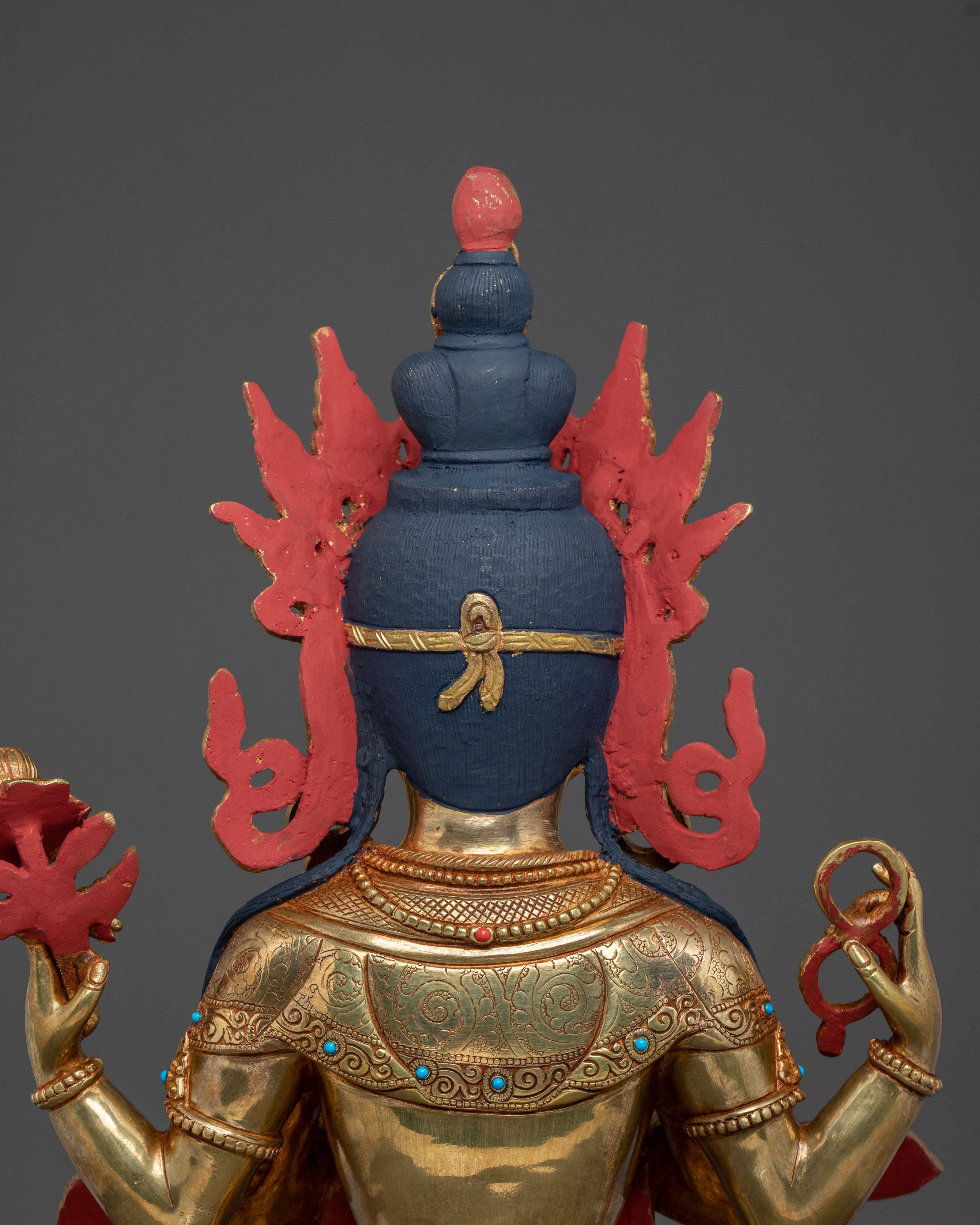 Four Armed Chenrezig Spiritual Figurine | Home Decor