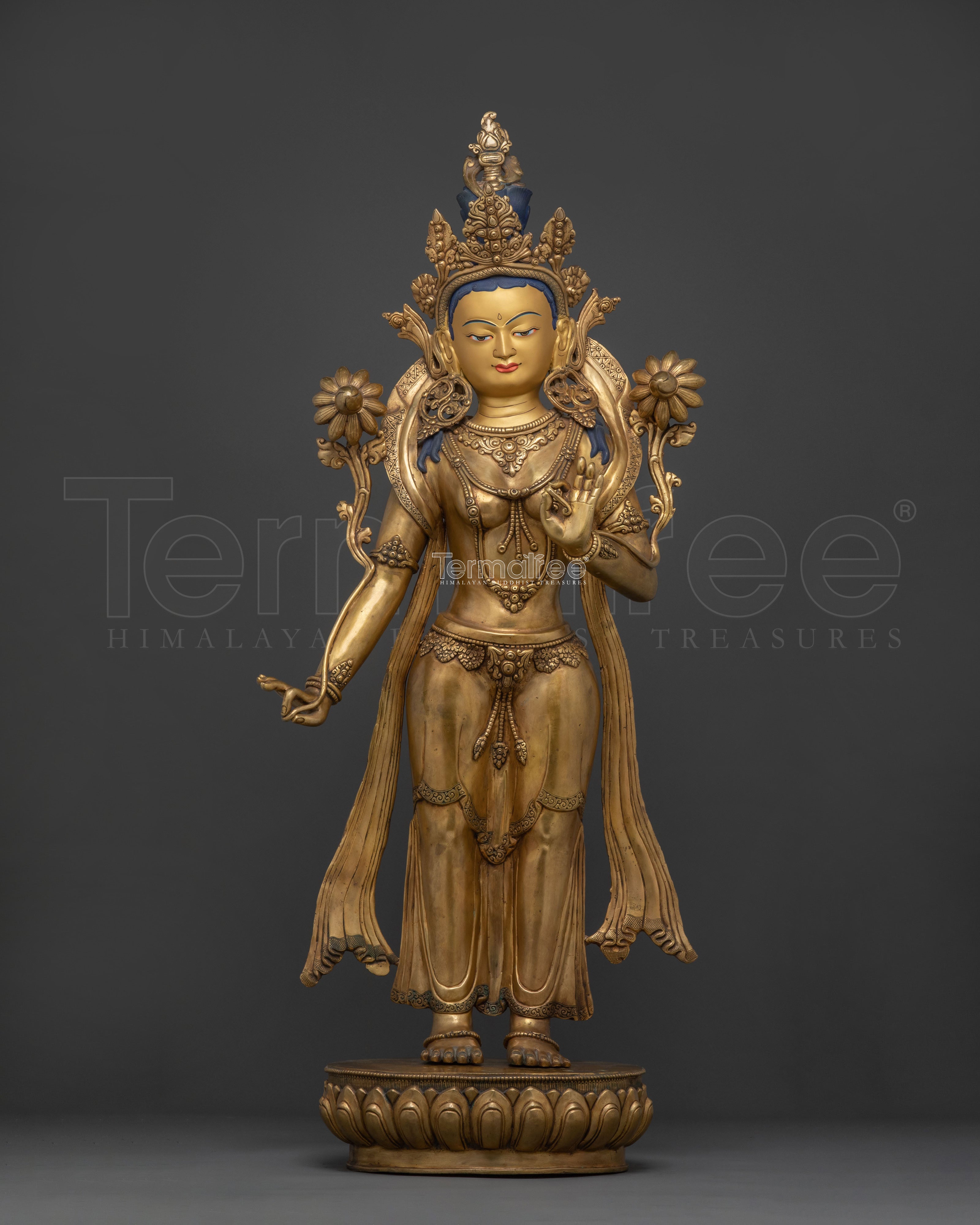Standing Tara Statue Set: | Goddesses of Compassion & Protection