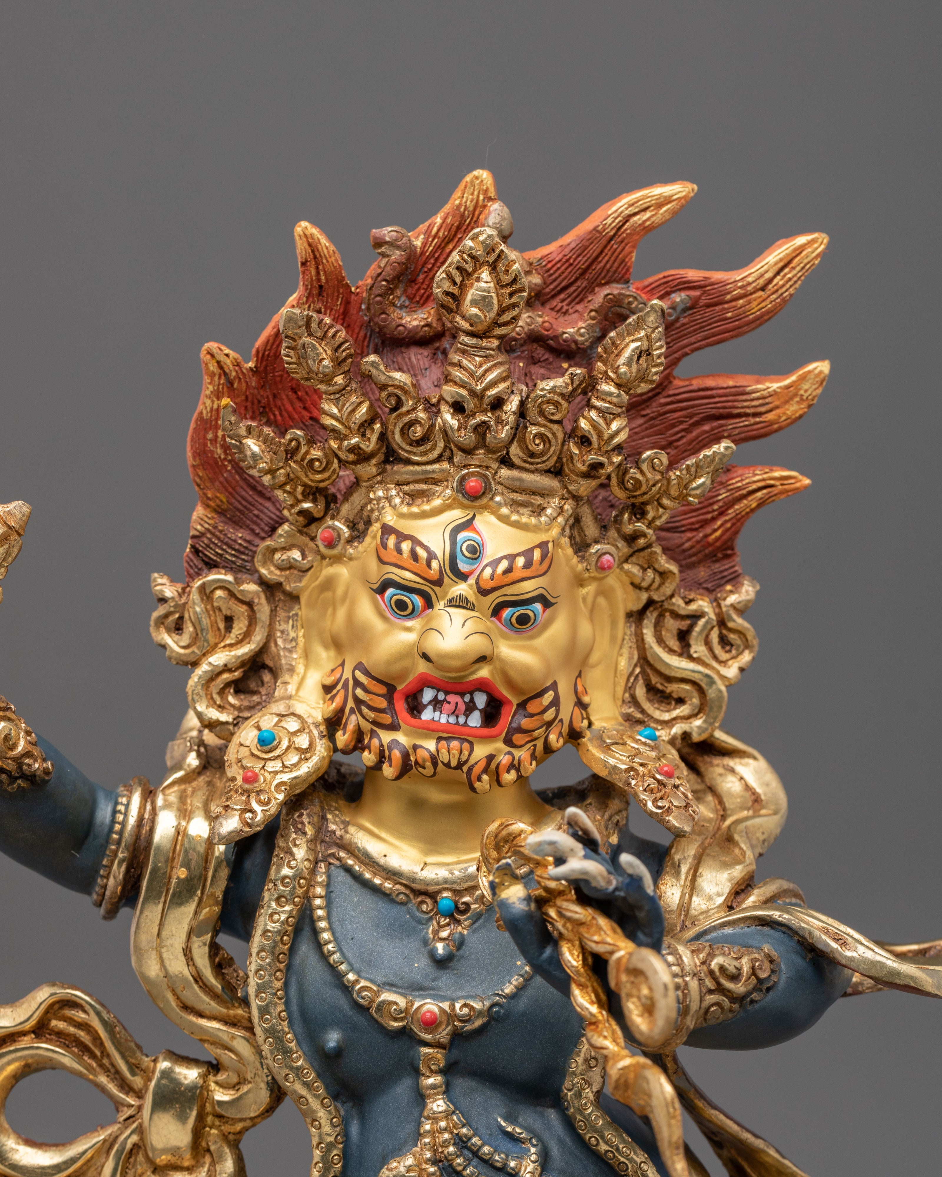 Vajrapani Dharma Protecting Bodhisattva Statue |  Buddhist Sculpture