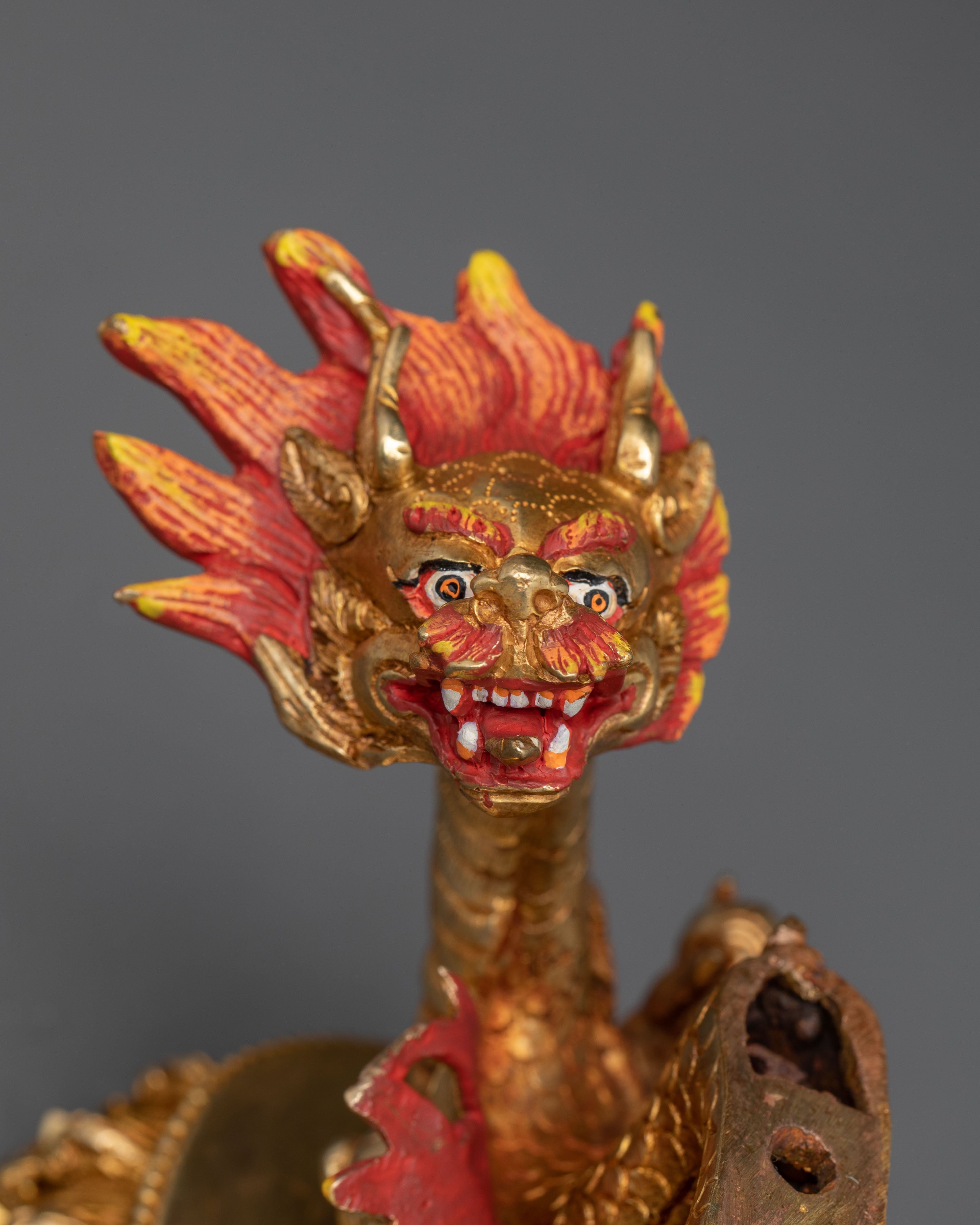 White Dzambhala Statue: Buddhist God of Wealth