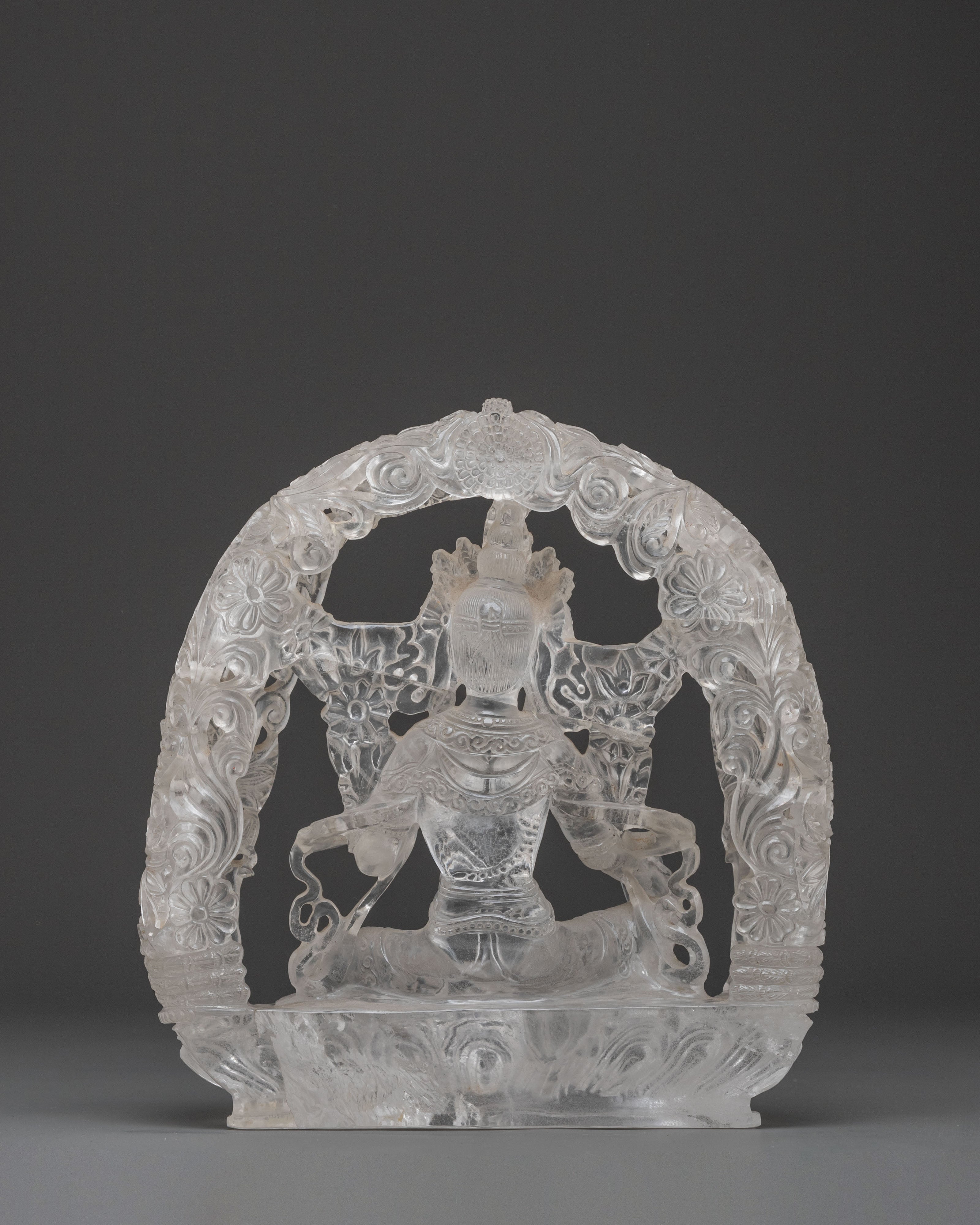 Green Tara Crystal Statue