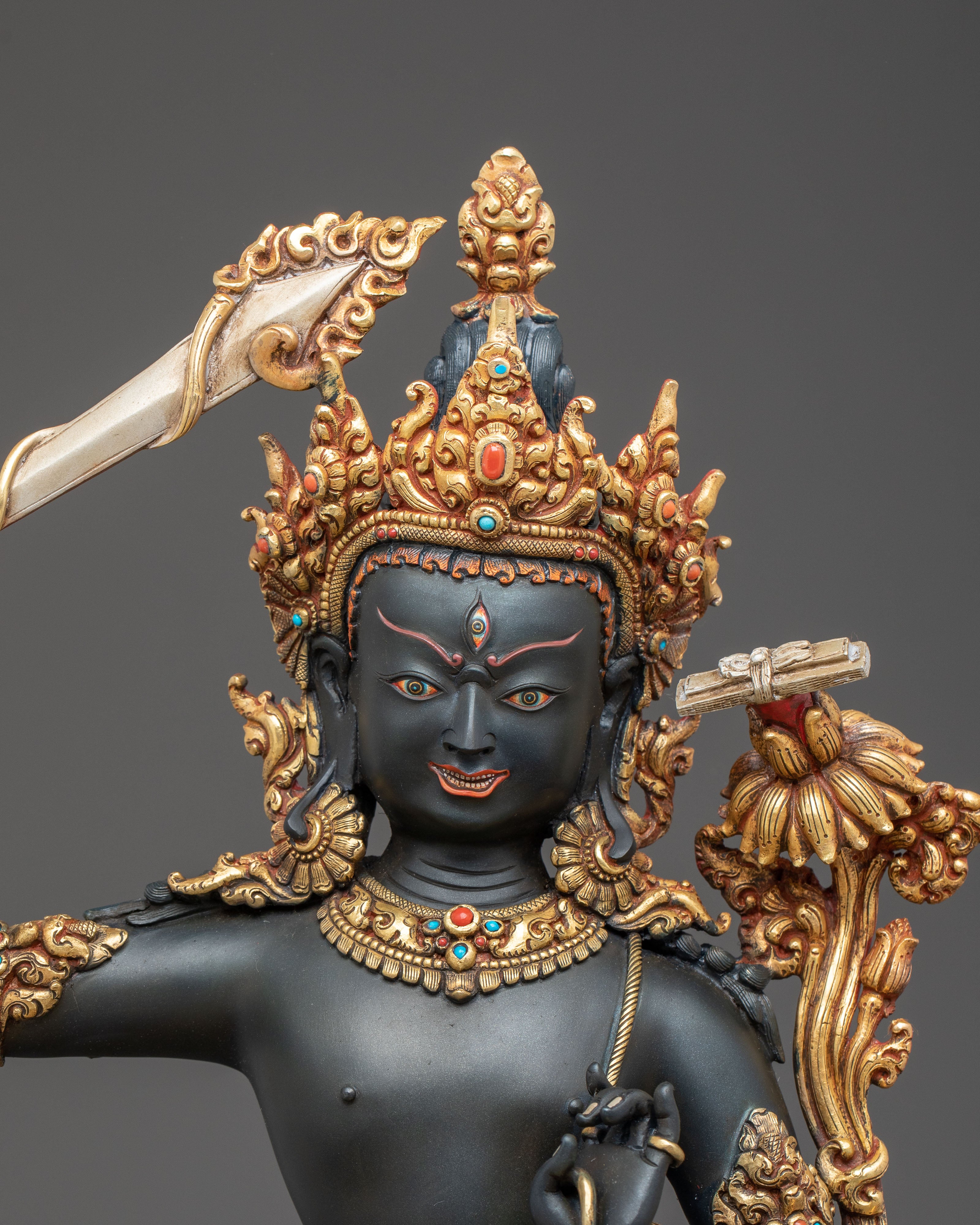 Statue Set of Manjushri Five Forms | Spiritual Decor