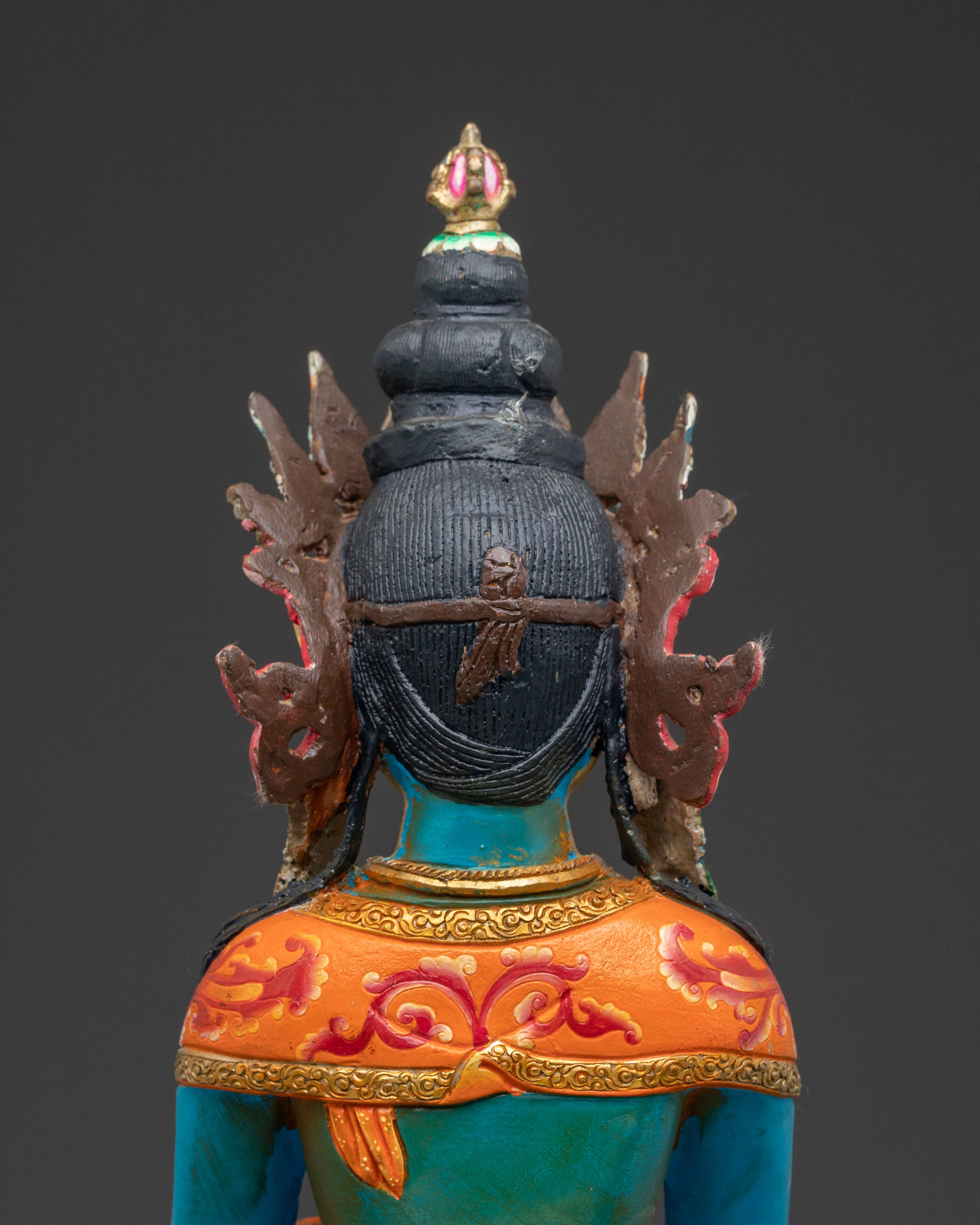 Vajradhara Spiritual Statue: Hand-Gilded Reverence