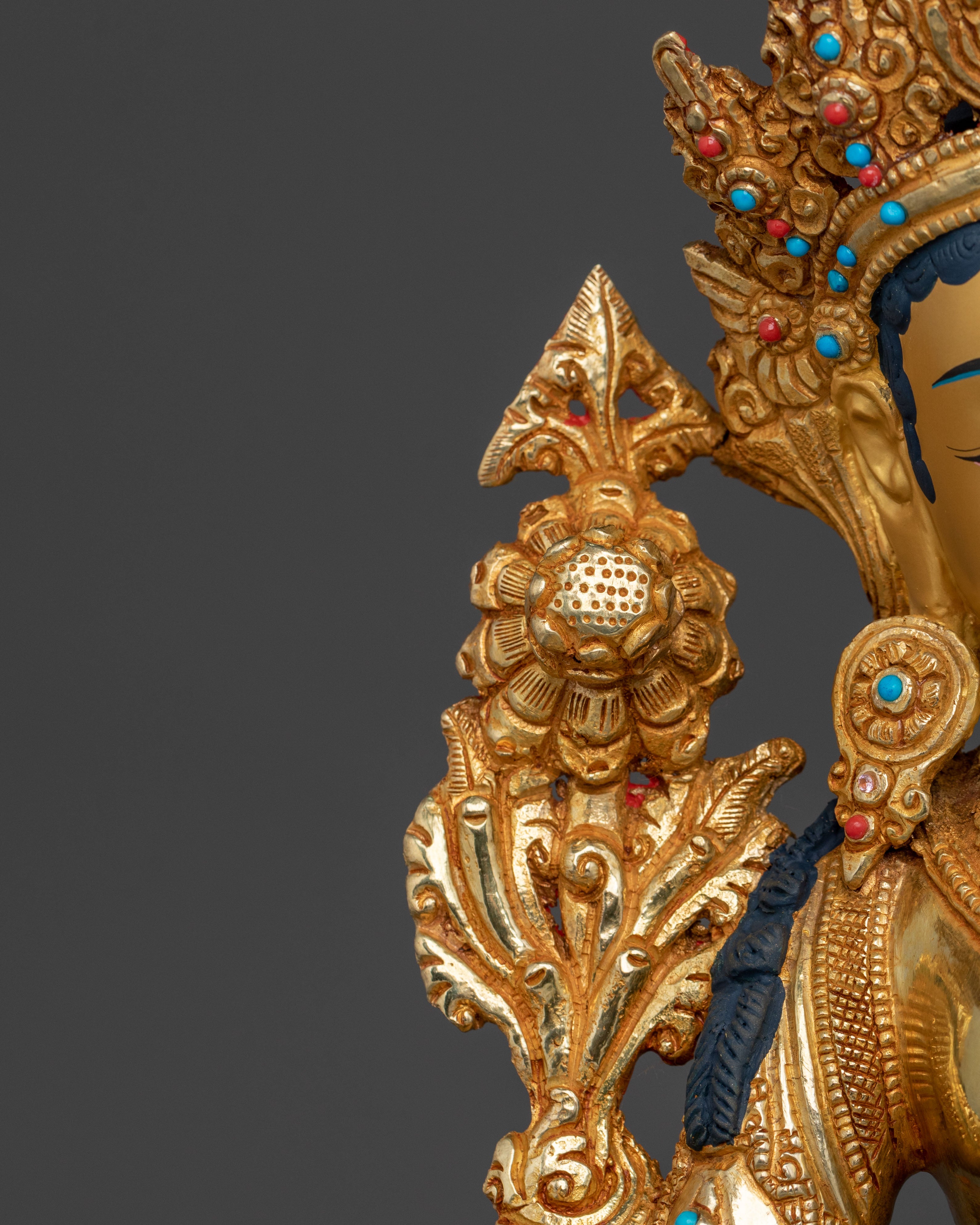 Green Tara Bodhisattva Handcrafted Sculpture