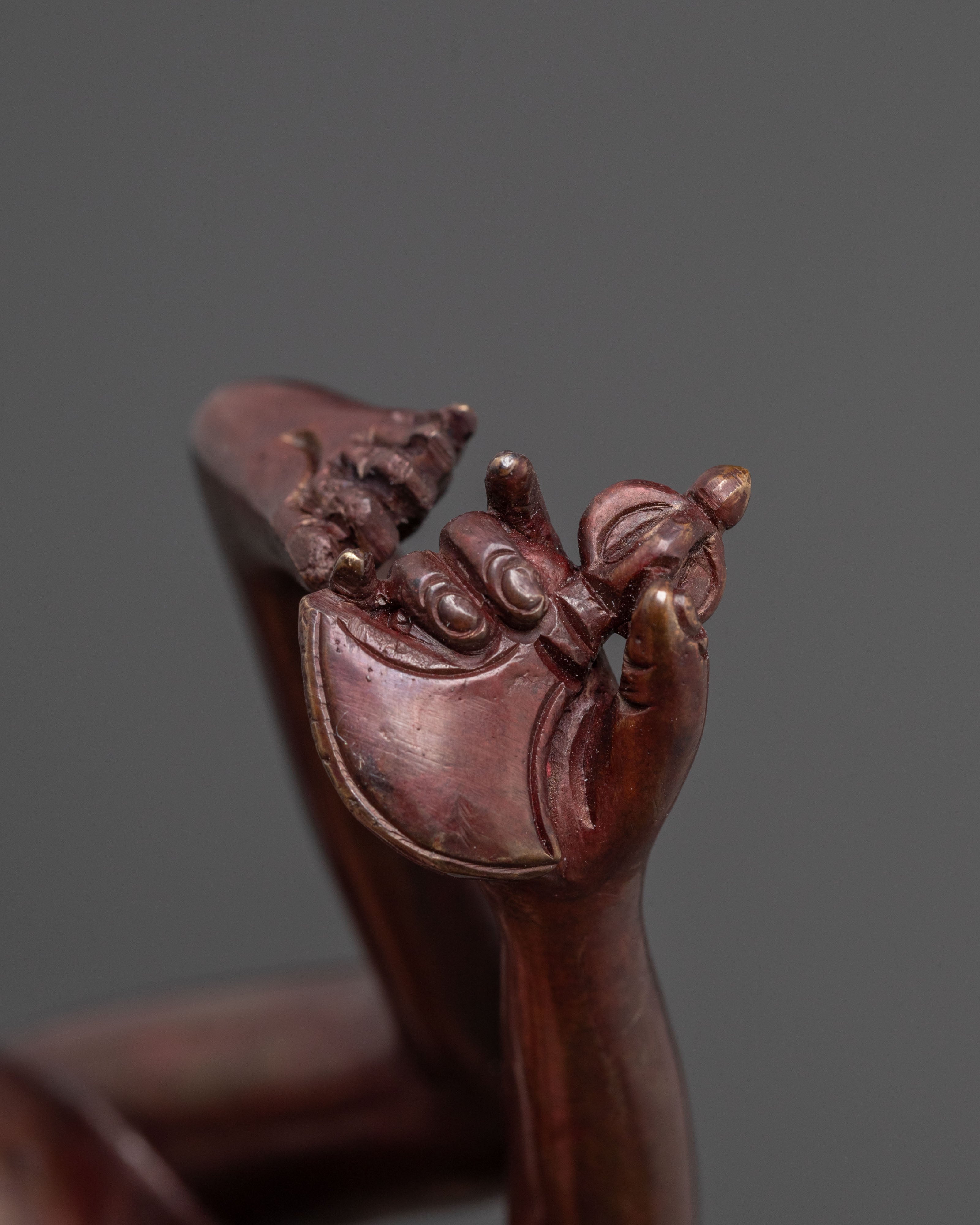 Ghantapa Statue - Oxidized Copper Art