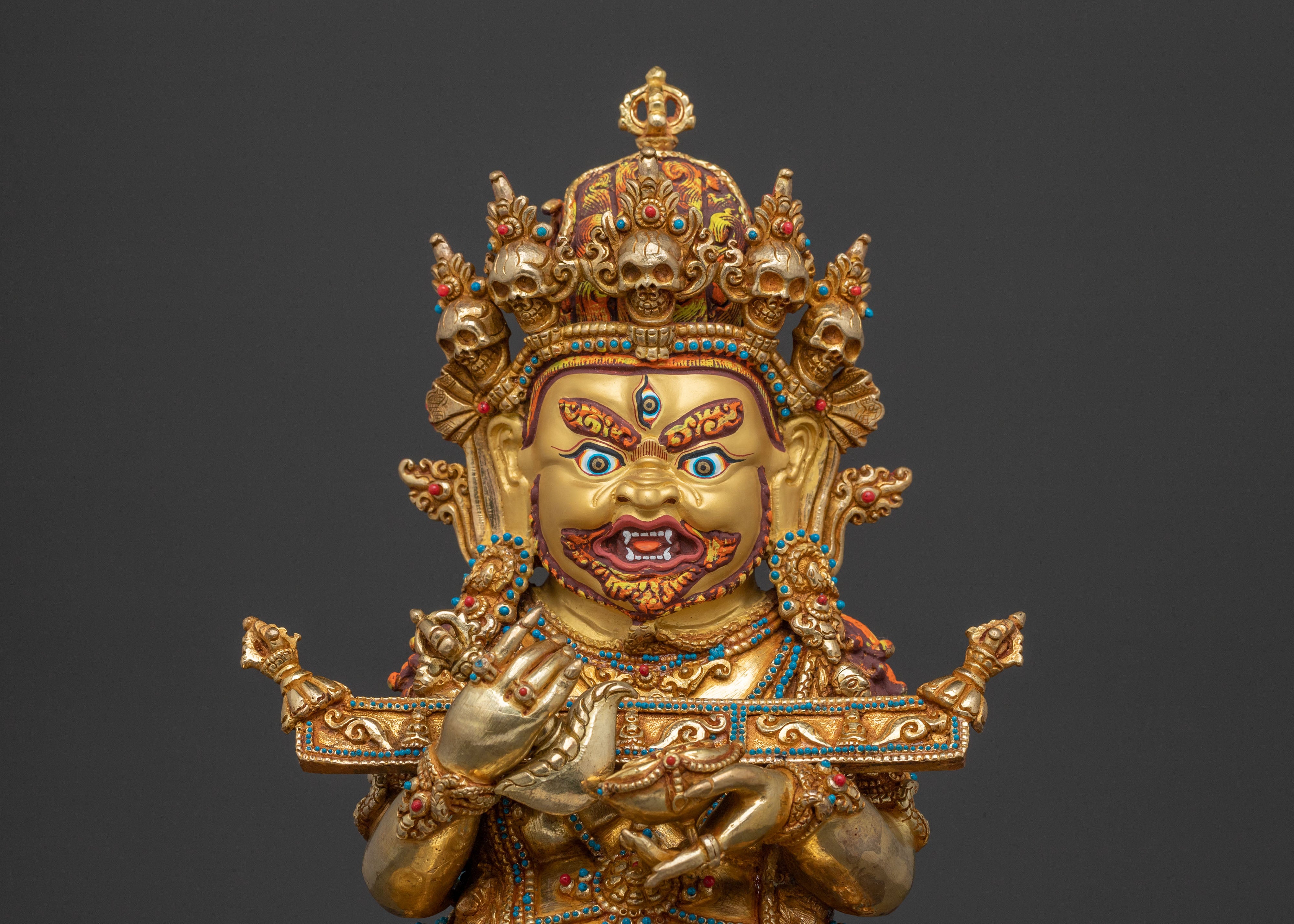 Shakya Mahakala Traditional Figurine | Tibetan Dharma Protector Deity