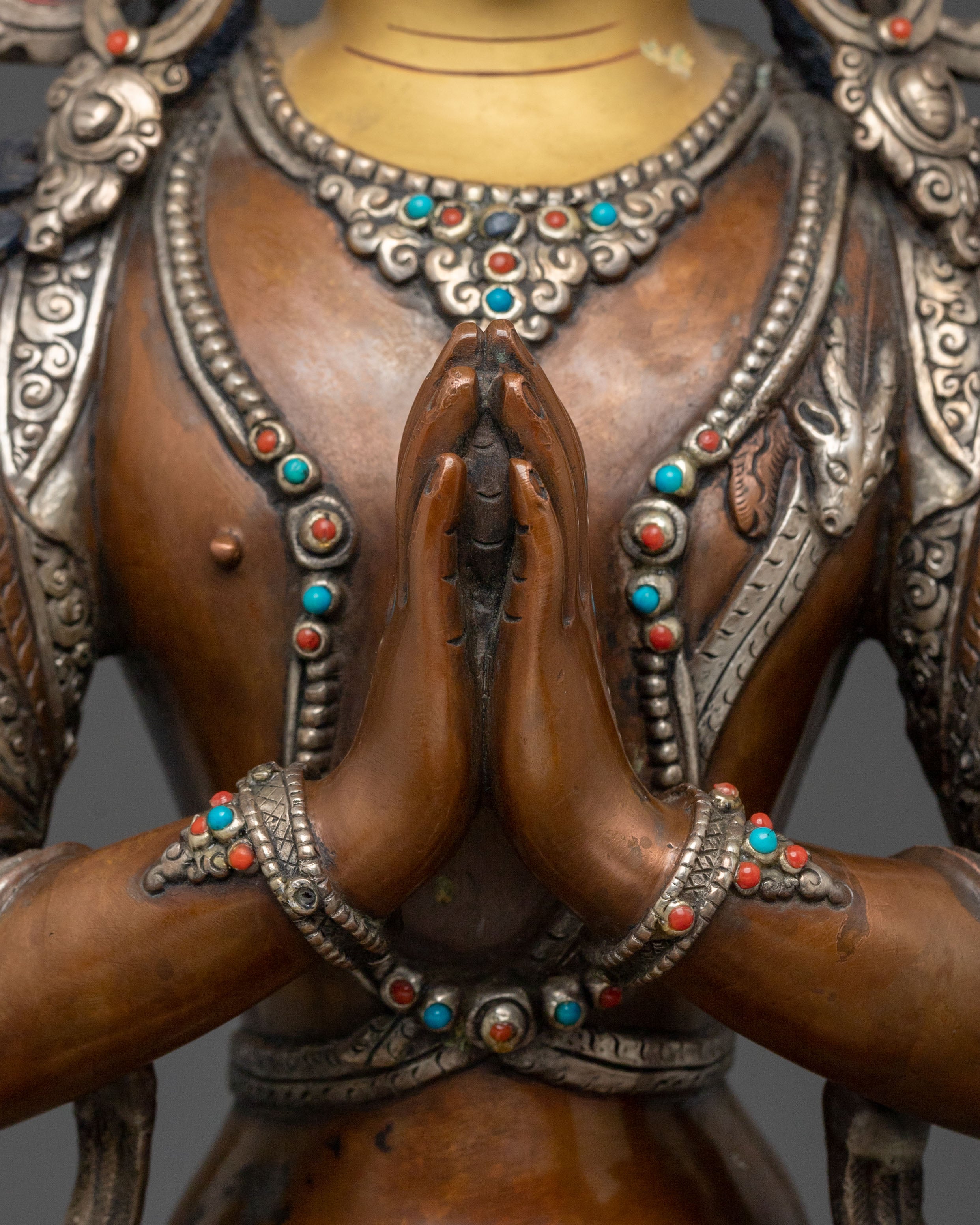 Himalayan Buddhist Chenrezig Statue | Bodhisattva of Compassion