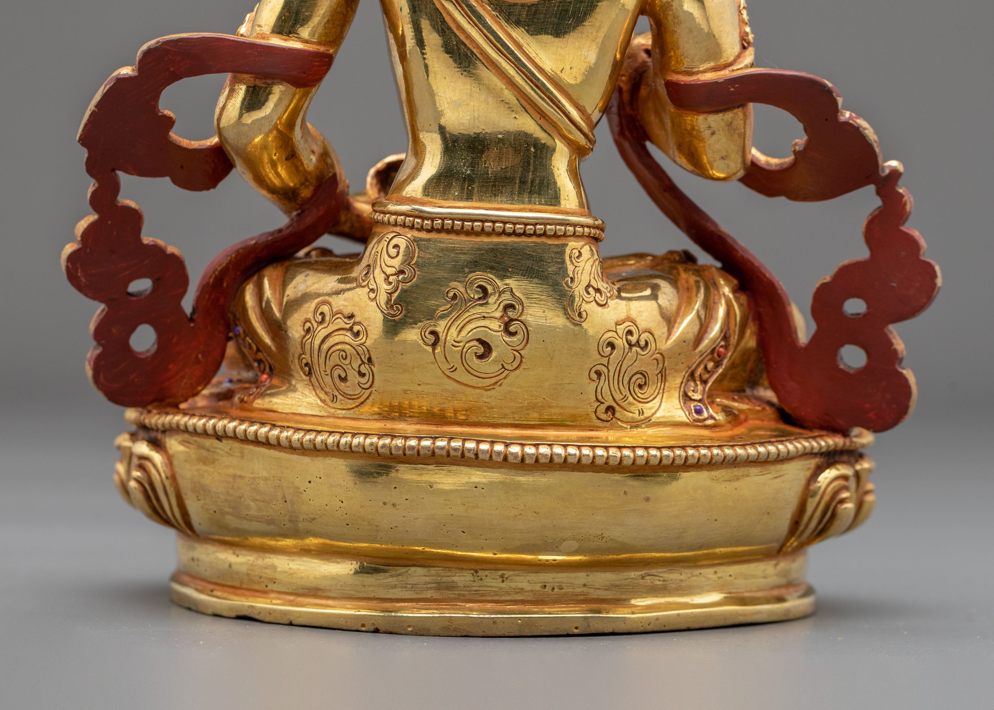 Vajrasattva 24K Gold Gilded Figurine | Handcrafted Sculpture