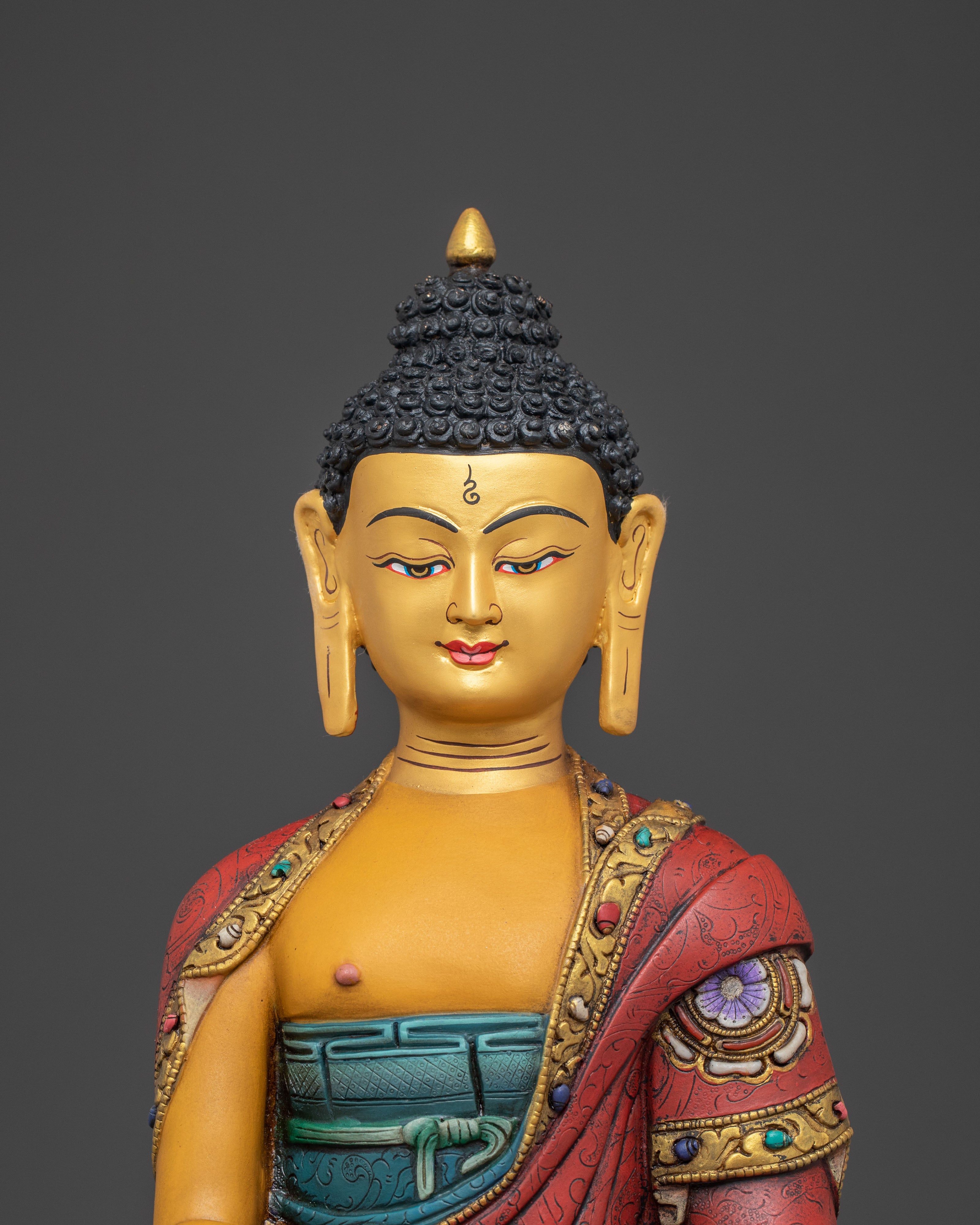 Handcrafted 5 Dhyani Buddha Statue Set – Art in Gilded Copper