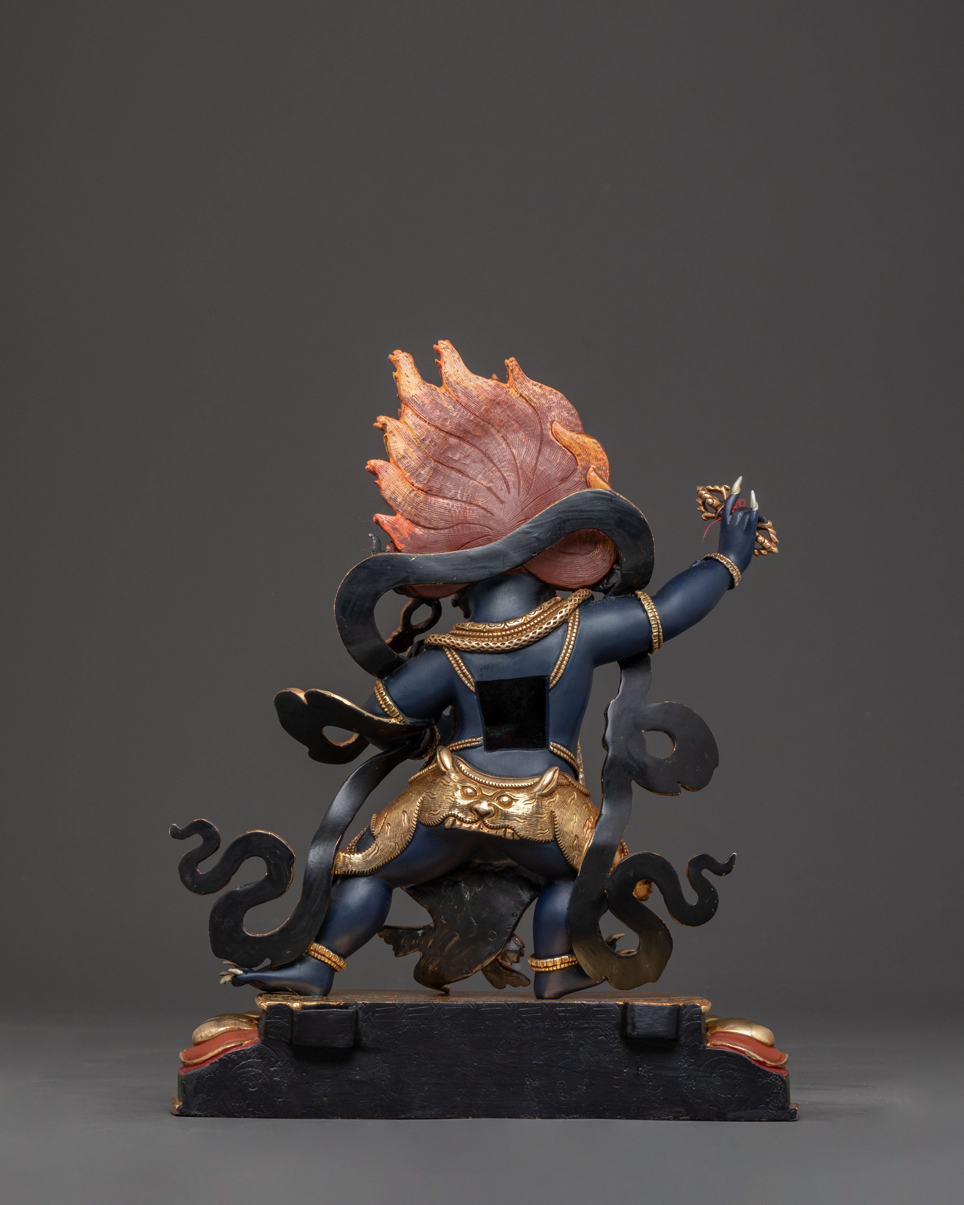 Vajrapani: A Silver Electro-Plated Sacred Sculpture of Vajrapani