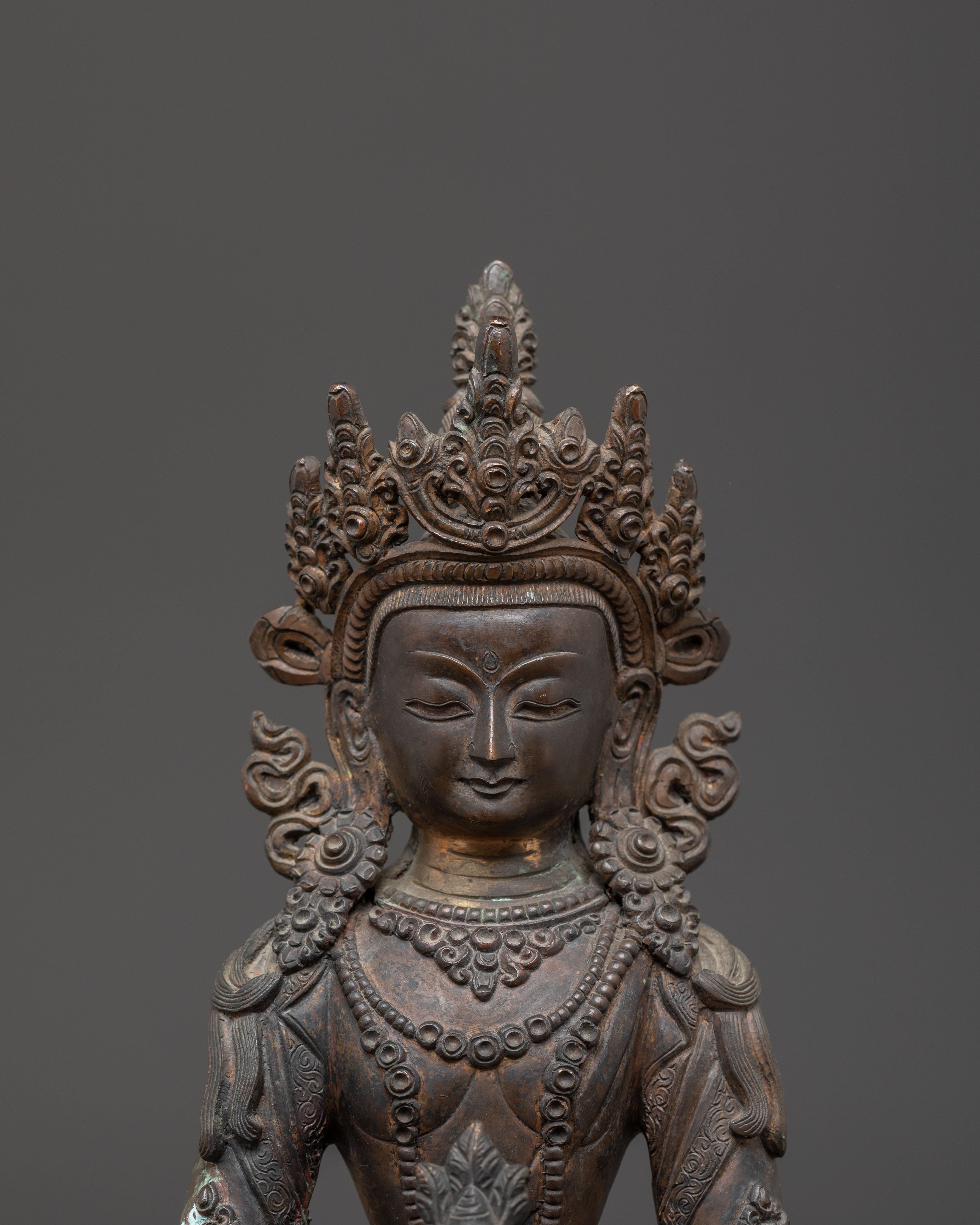 Handcrafted Tibetan Amitayus Buddha Statue | Buddha of Long Life