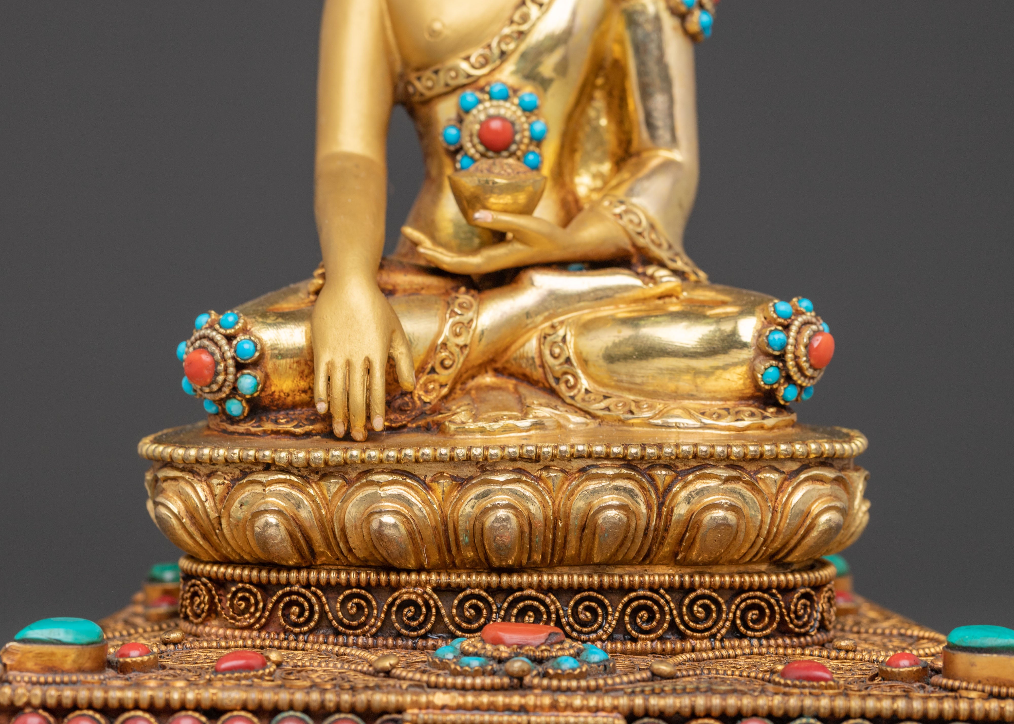 Handmade Shakyamuni Buddha Statue with Knowledge
