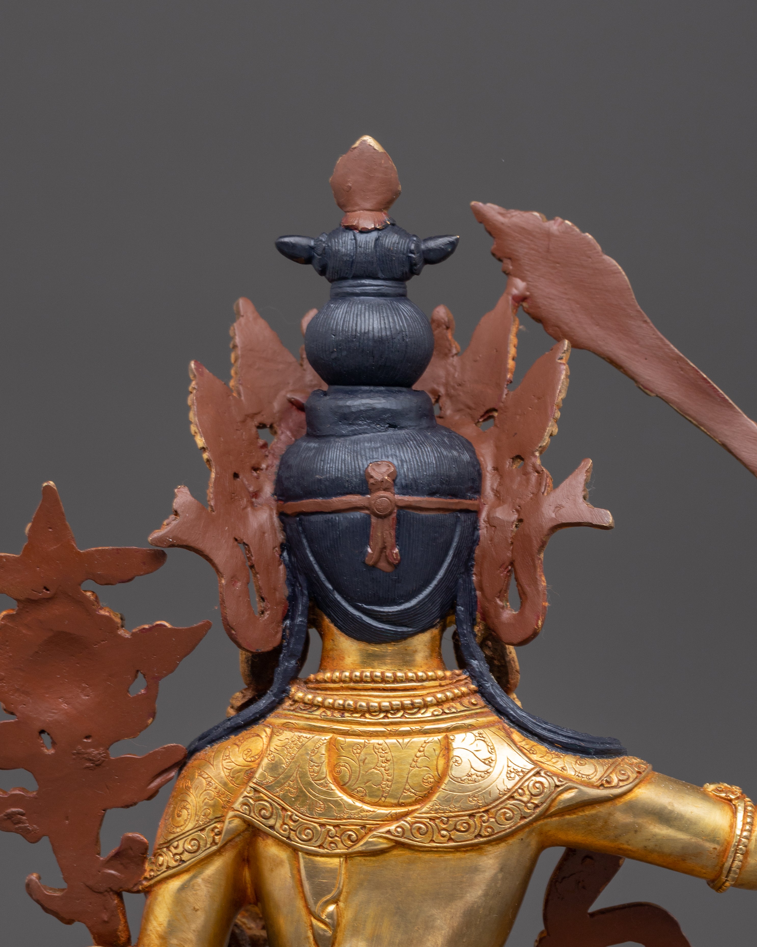 Handcrafted Radiant Statue of Manjushri | Embodiment of Supreme Wisdom