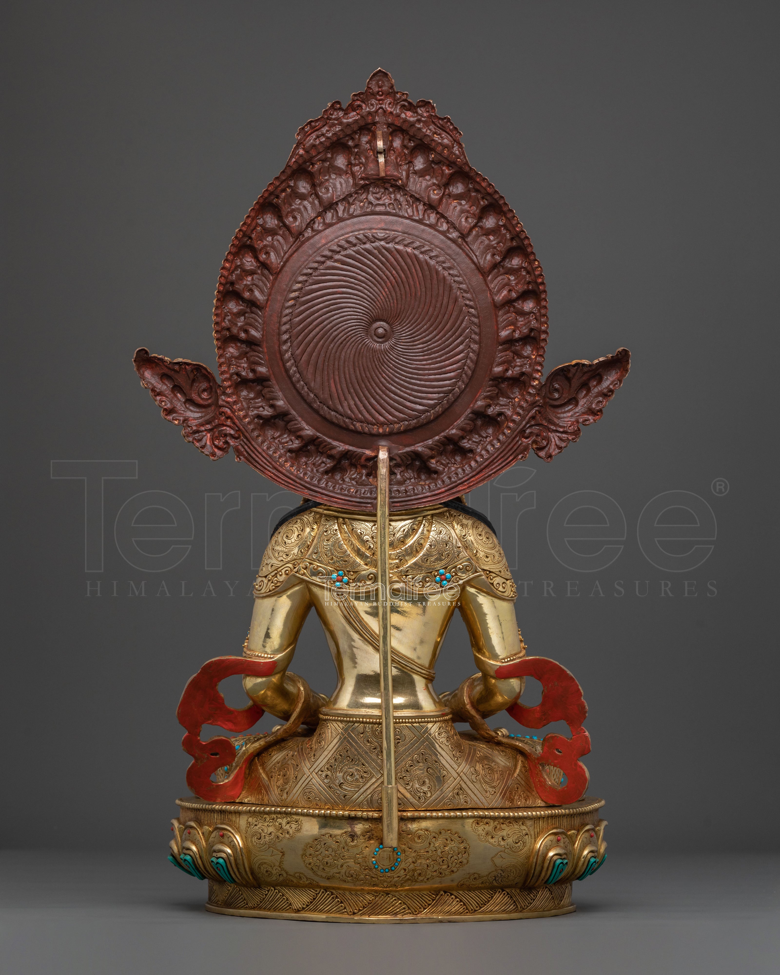 Amitayus Statue | 24K Gold Gilded Figurine