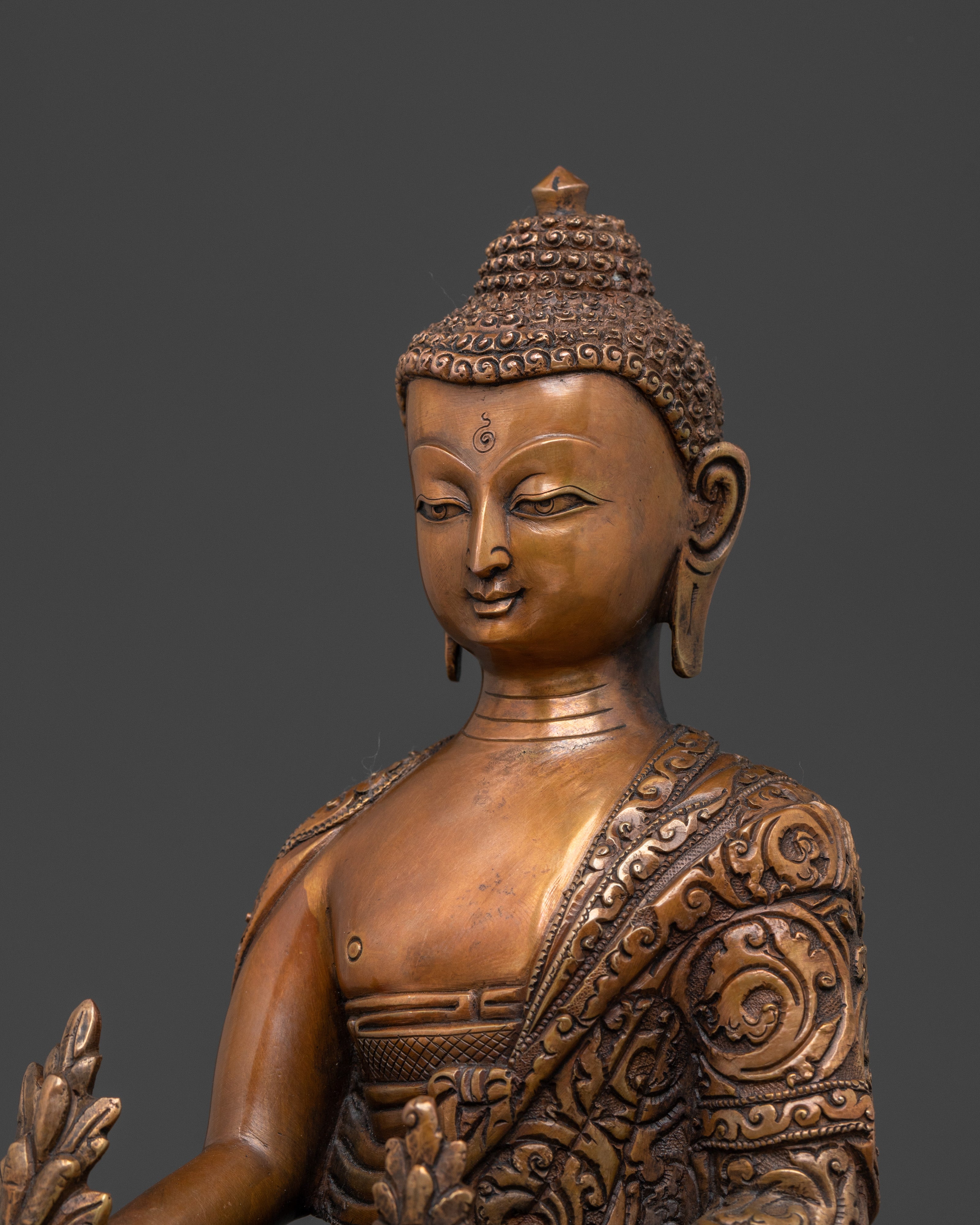 Medicine Buddha Tibetan Statue | Healing Decor