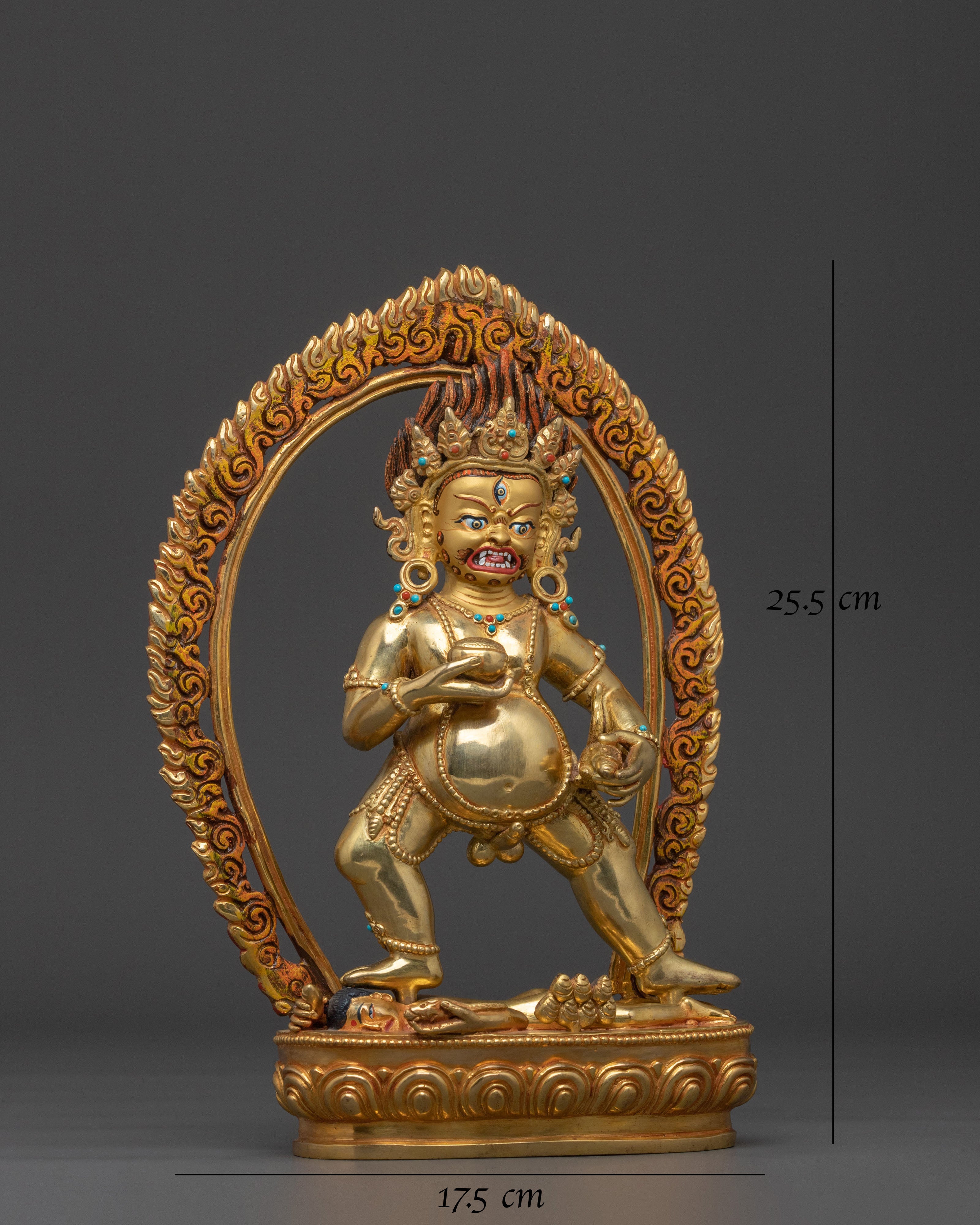 Black Dzambhala Statue | Buddhist Deity