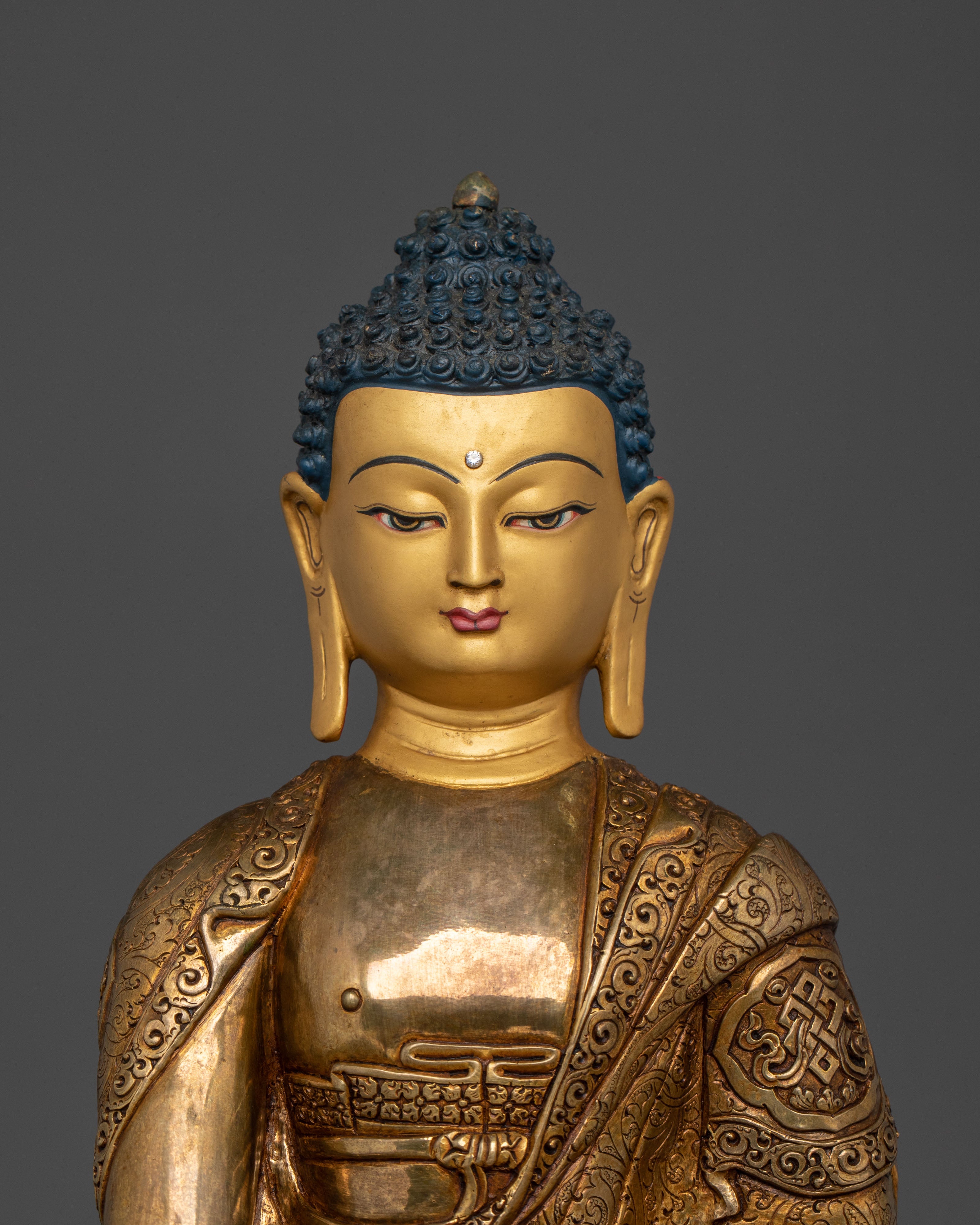 Hand-Carved Shakyamuni Buddha Statue | Home Decor
