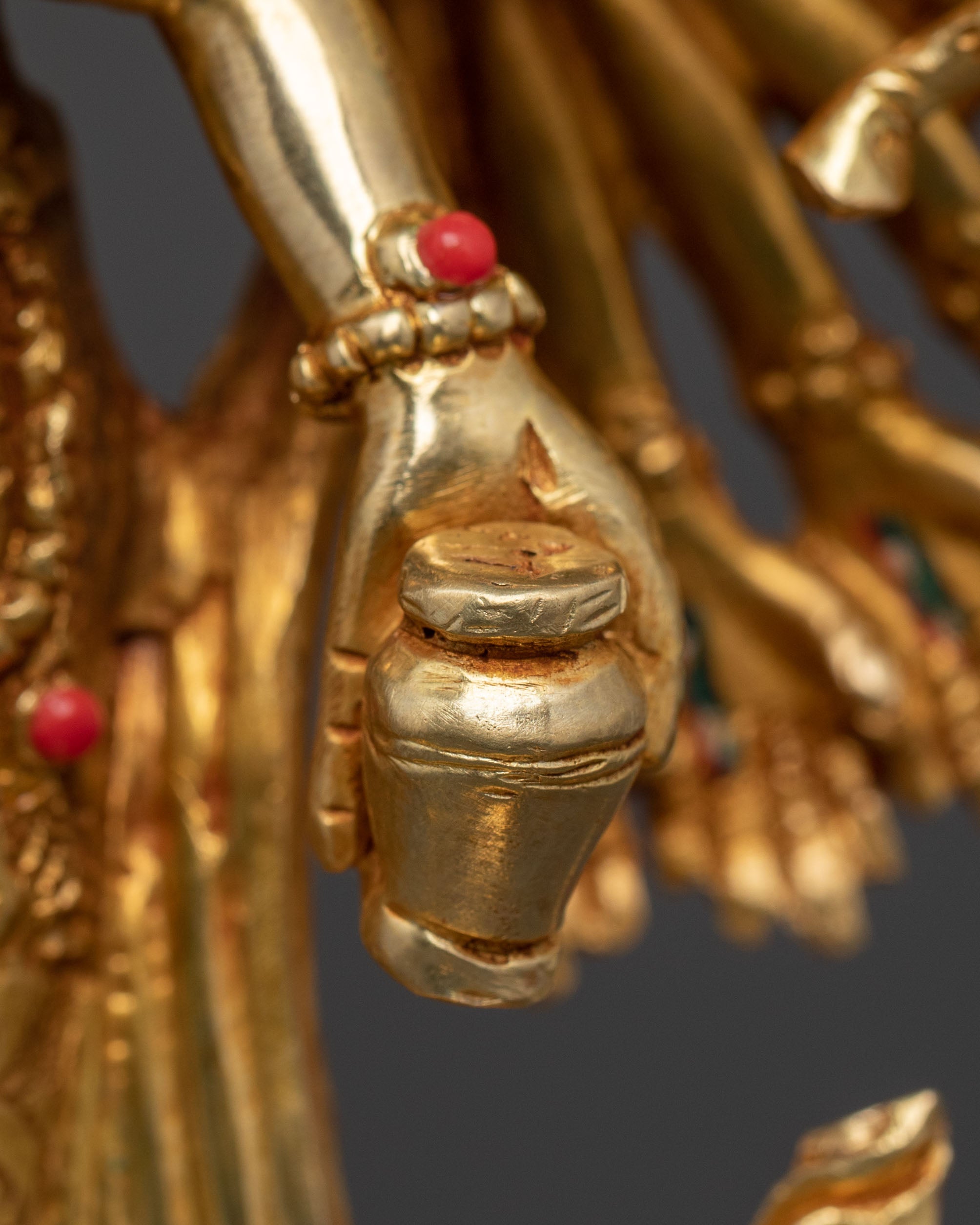 1000 Armed Chenrezig Statue | 24K Gold Gilded Icon