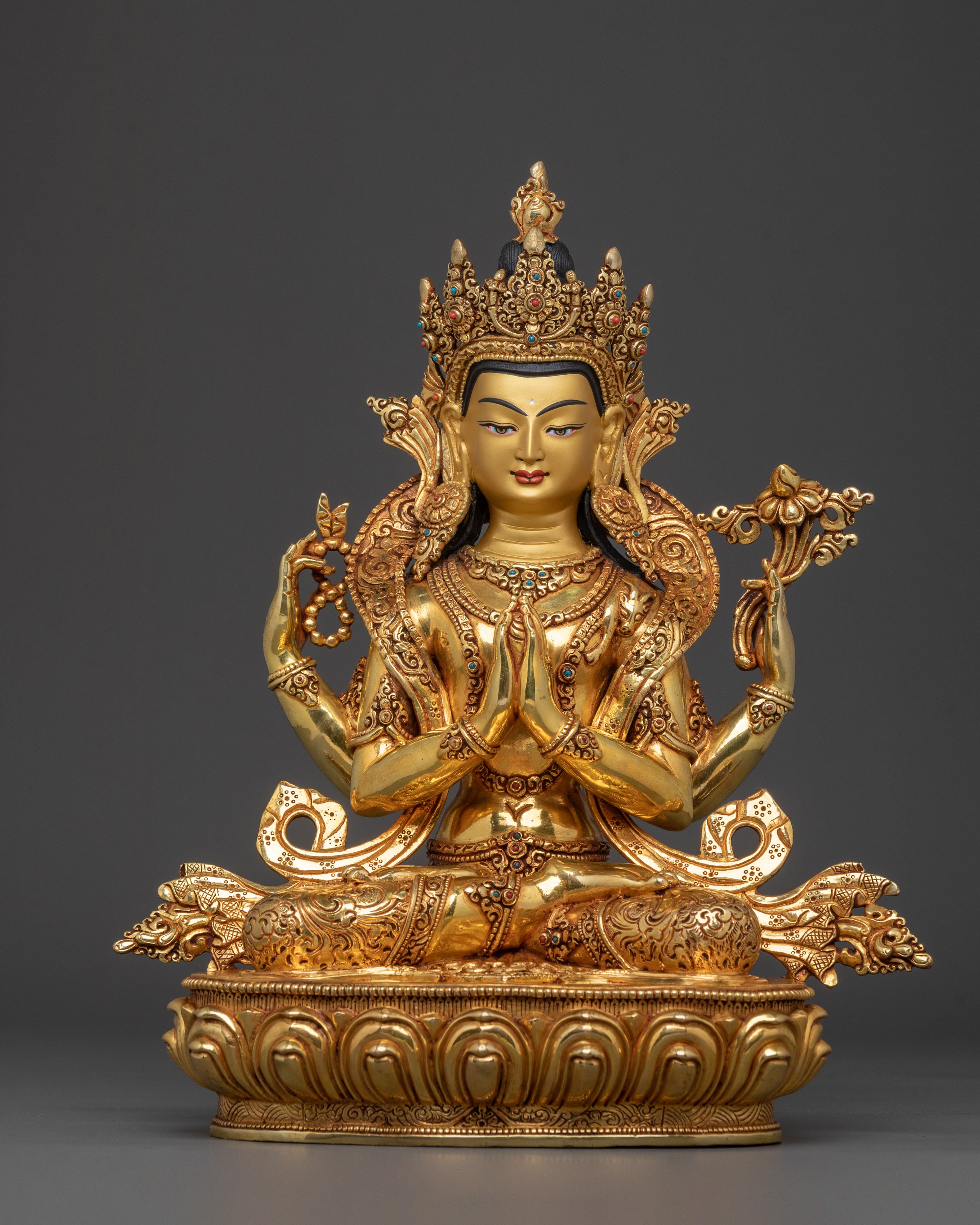 Four-Armed Chenrezig Statue 