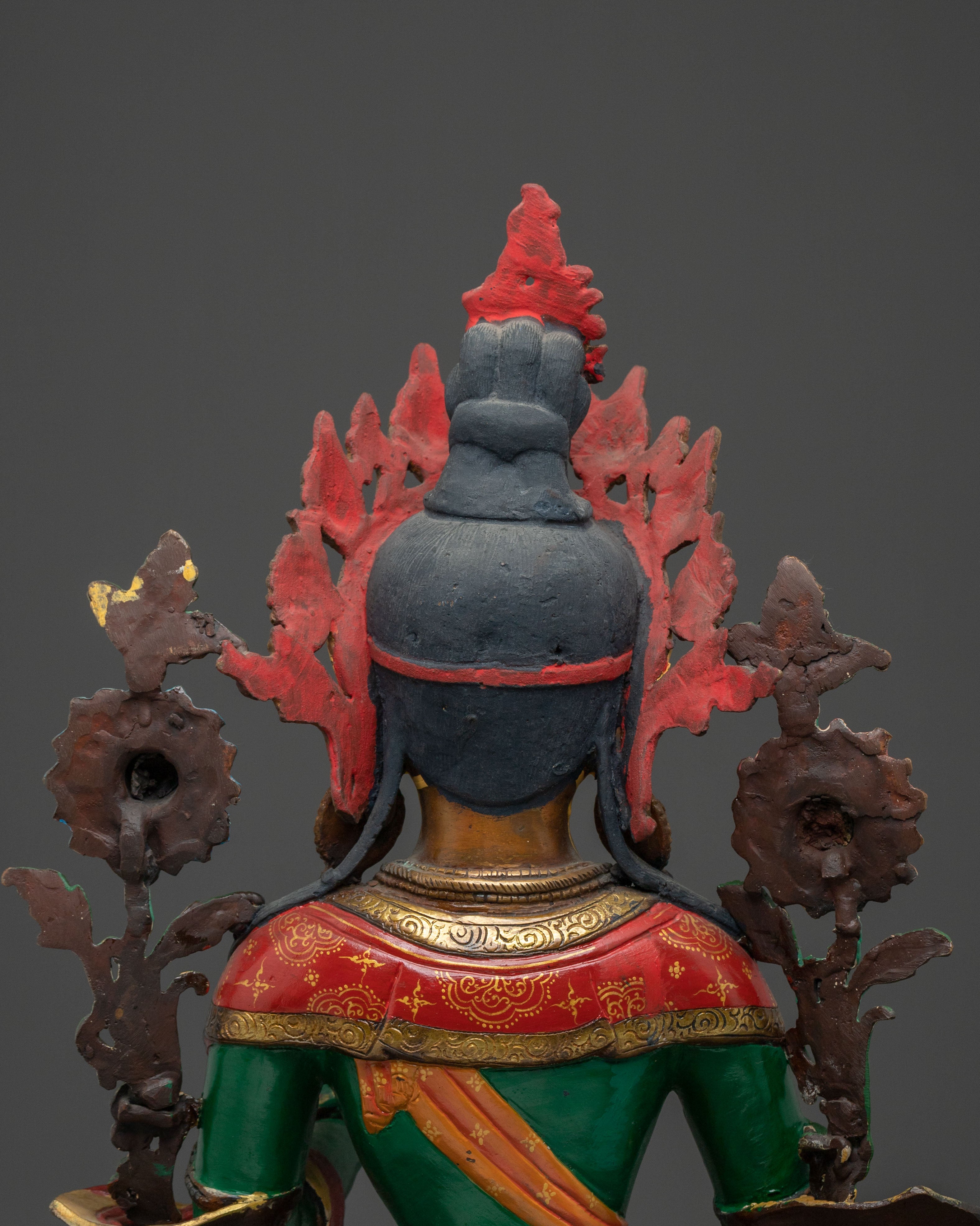 Green Tara Peaceful Figurine | Goddess of Compassion