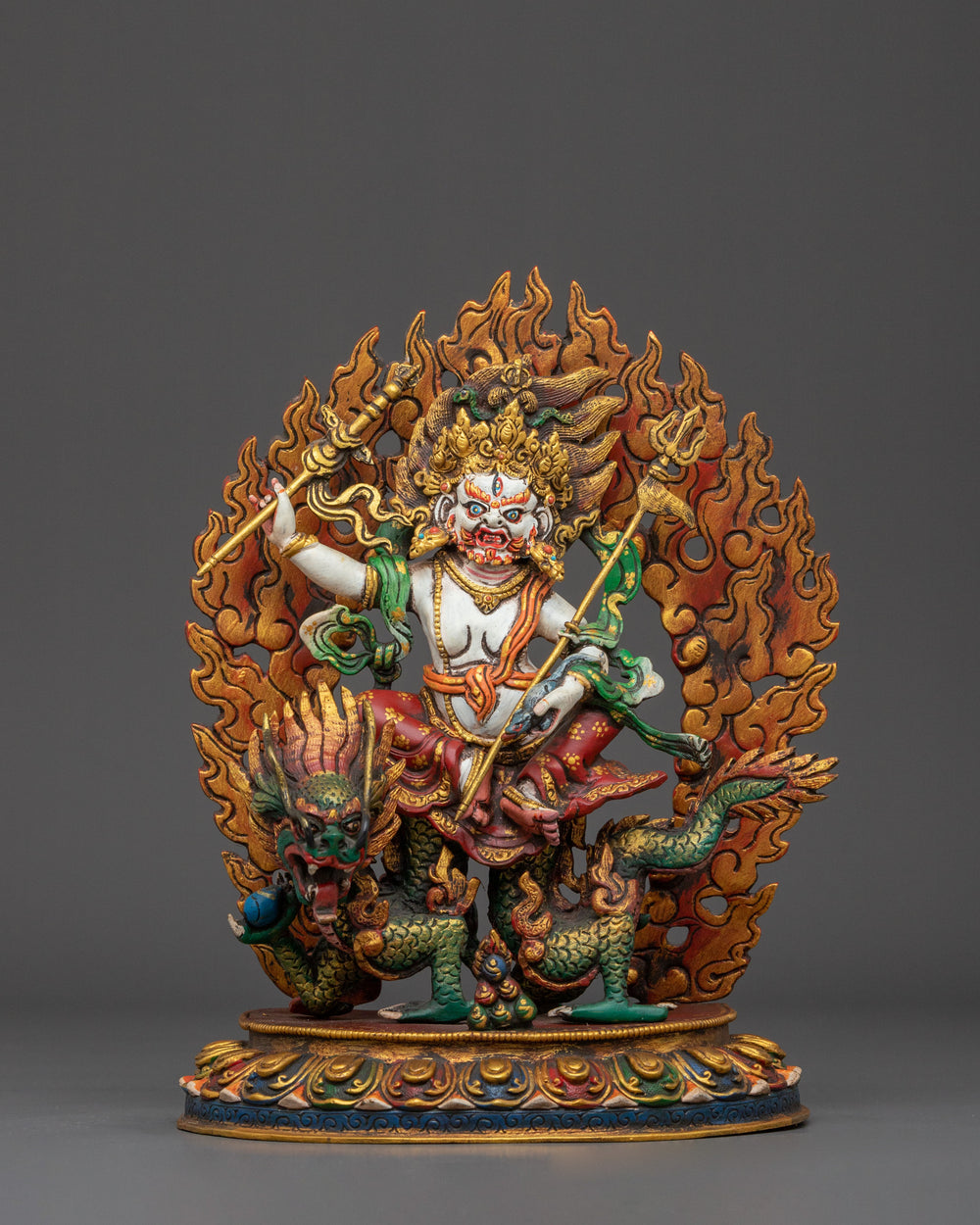 White Dzambhala Statue 