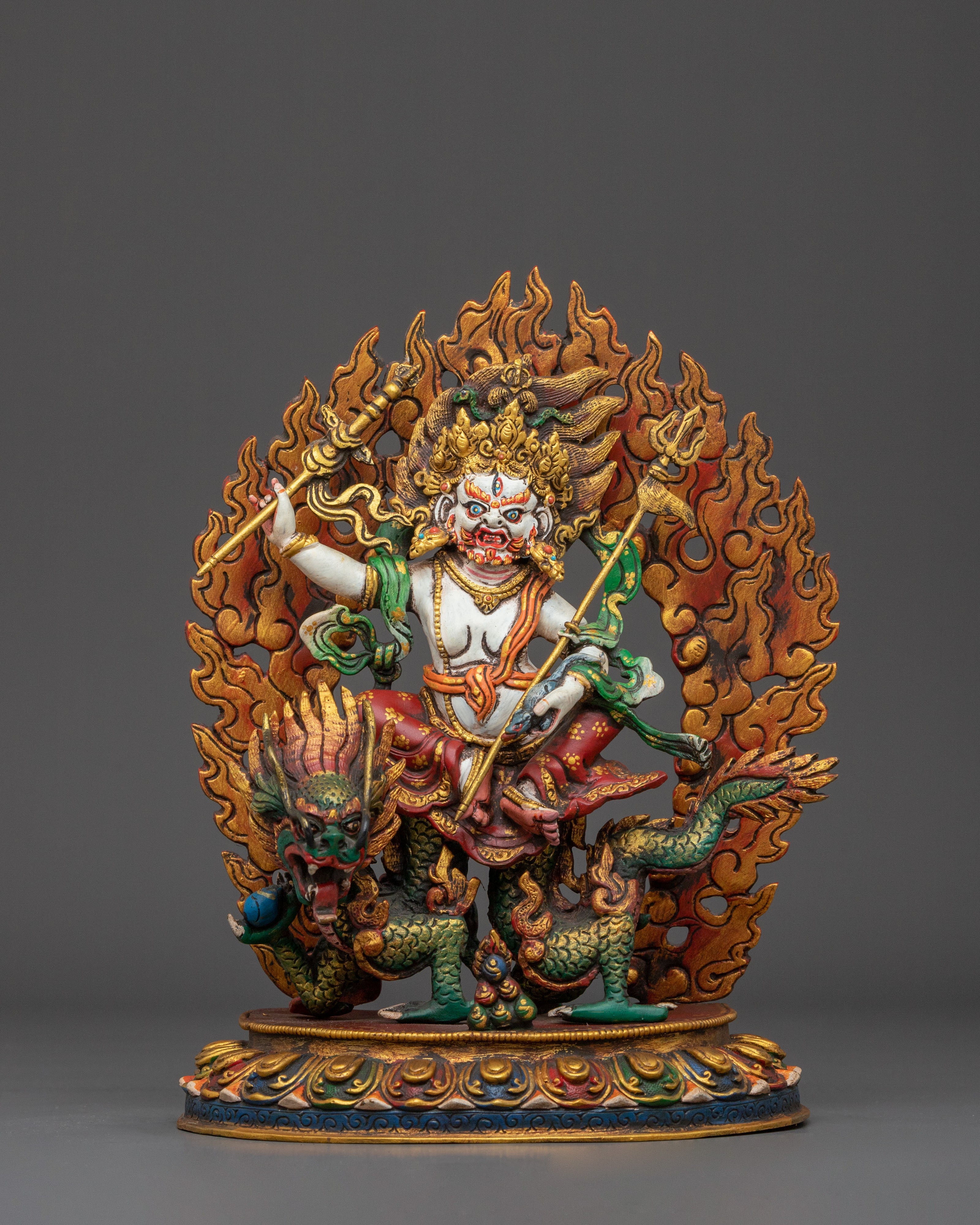 White Dzambhala Statue 