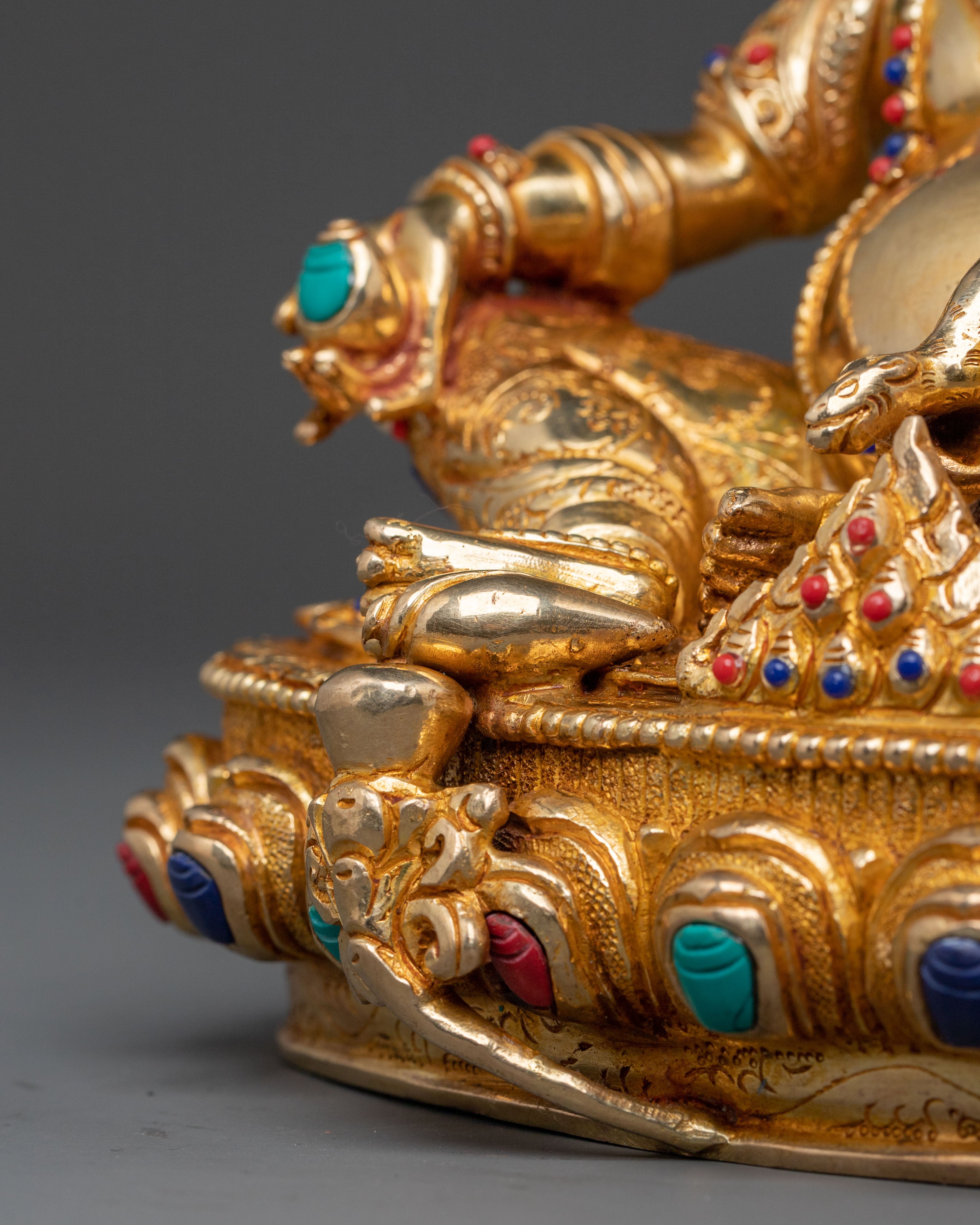 Dzambhala Tibetan Wealth Guardian Statue