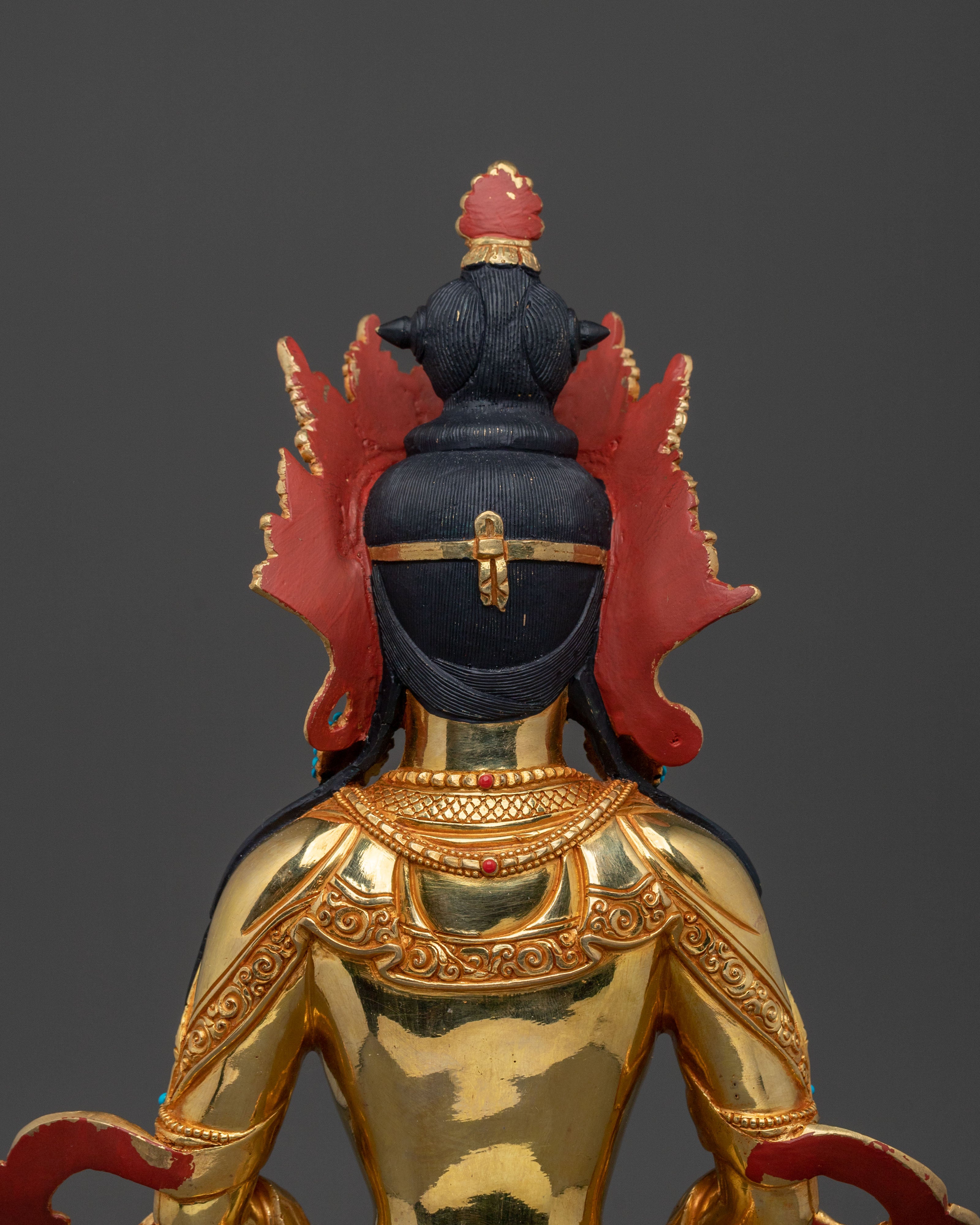 Himalayan Meditating Amitayus Statue | Buddhist Decor