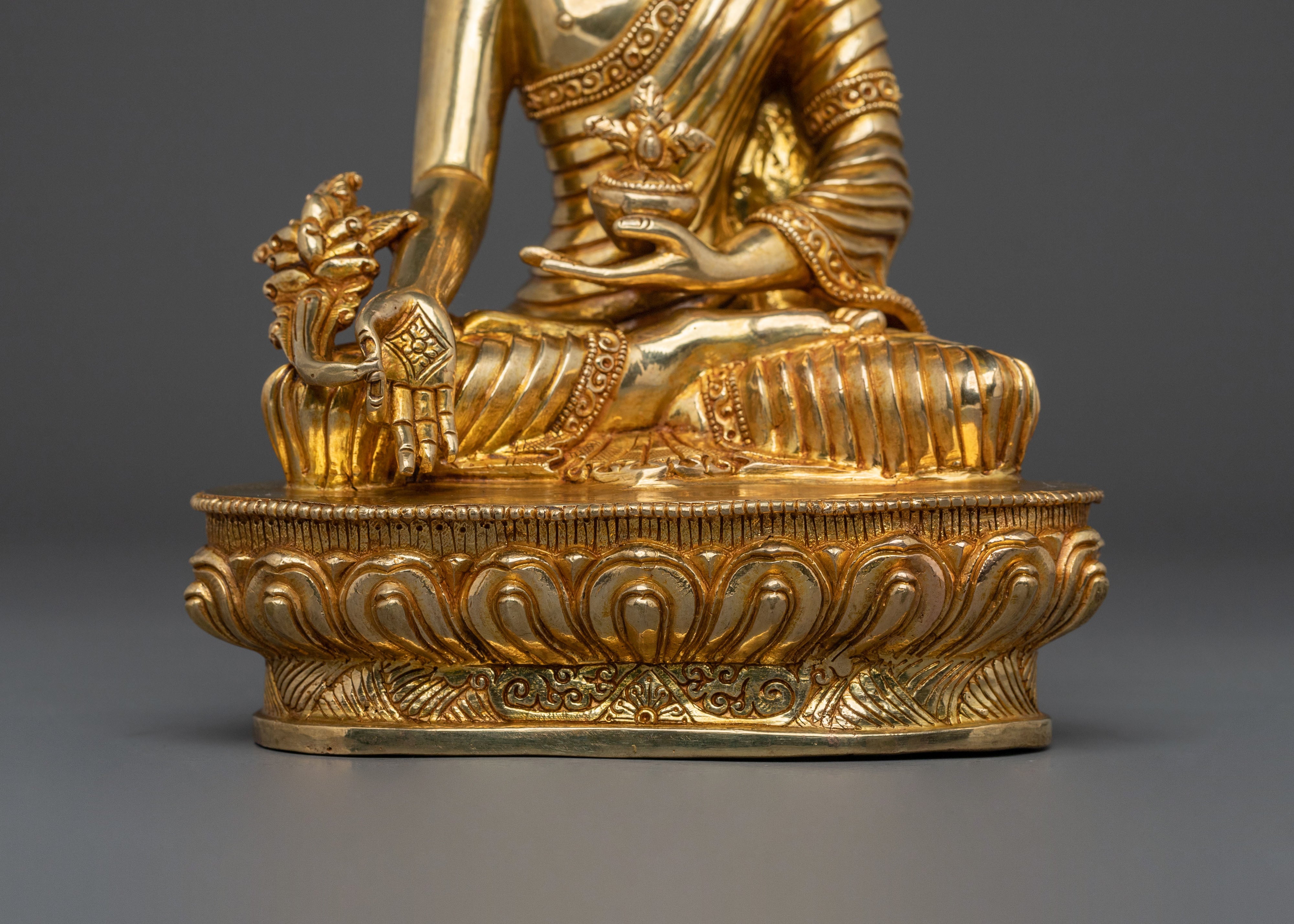 Tibetan Statue of Medicine Buddha | Buddha of Healing & Compassion