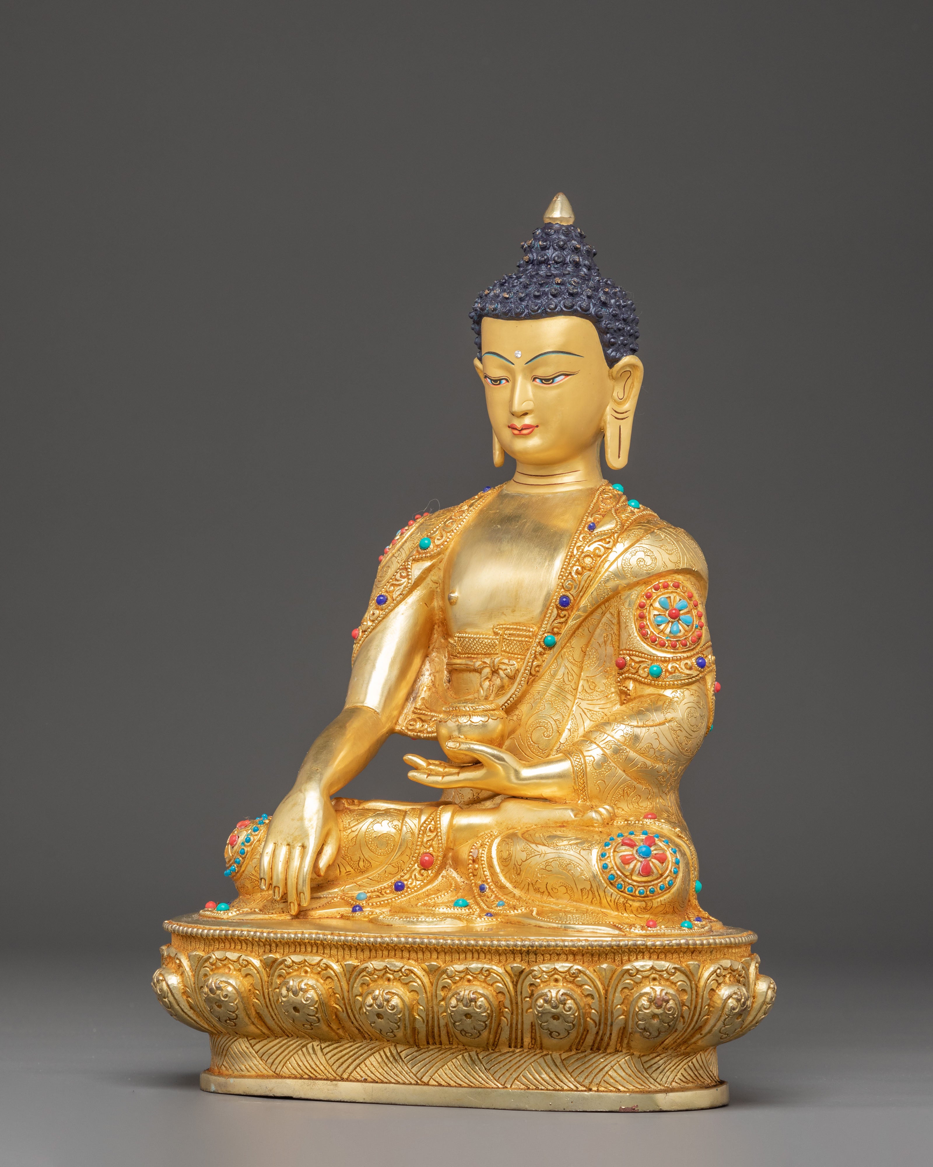 Golden Gautama Buddha Handmade Statue | Historical Buddha