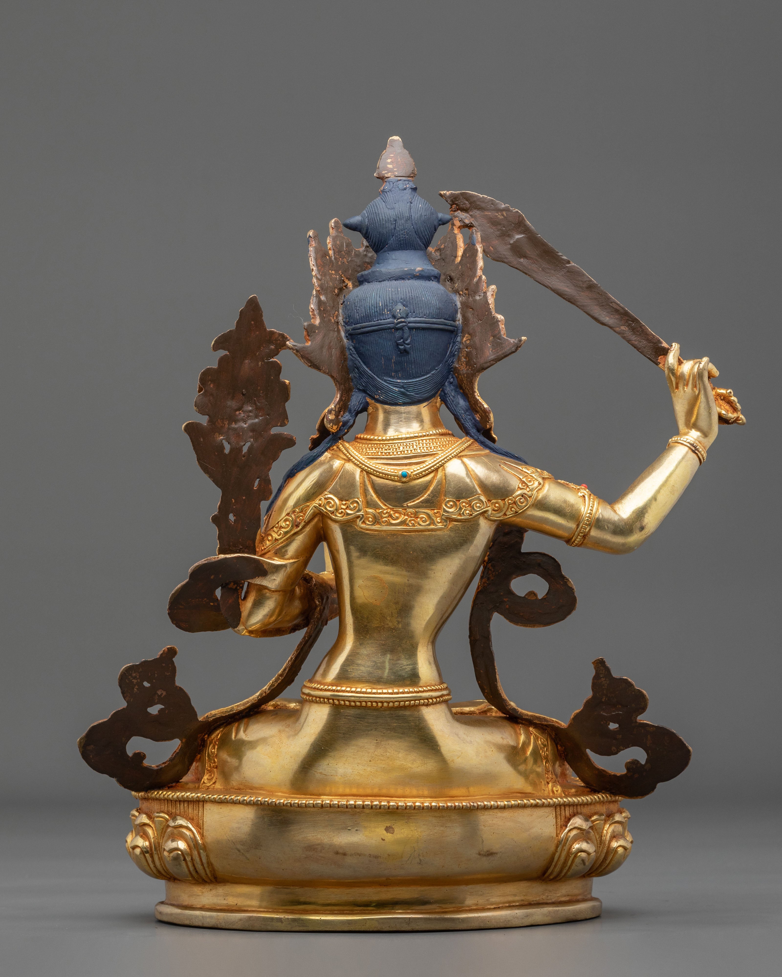Manjughoṣa Statue of Wisdom | Made in Nepal