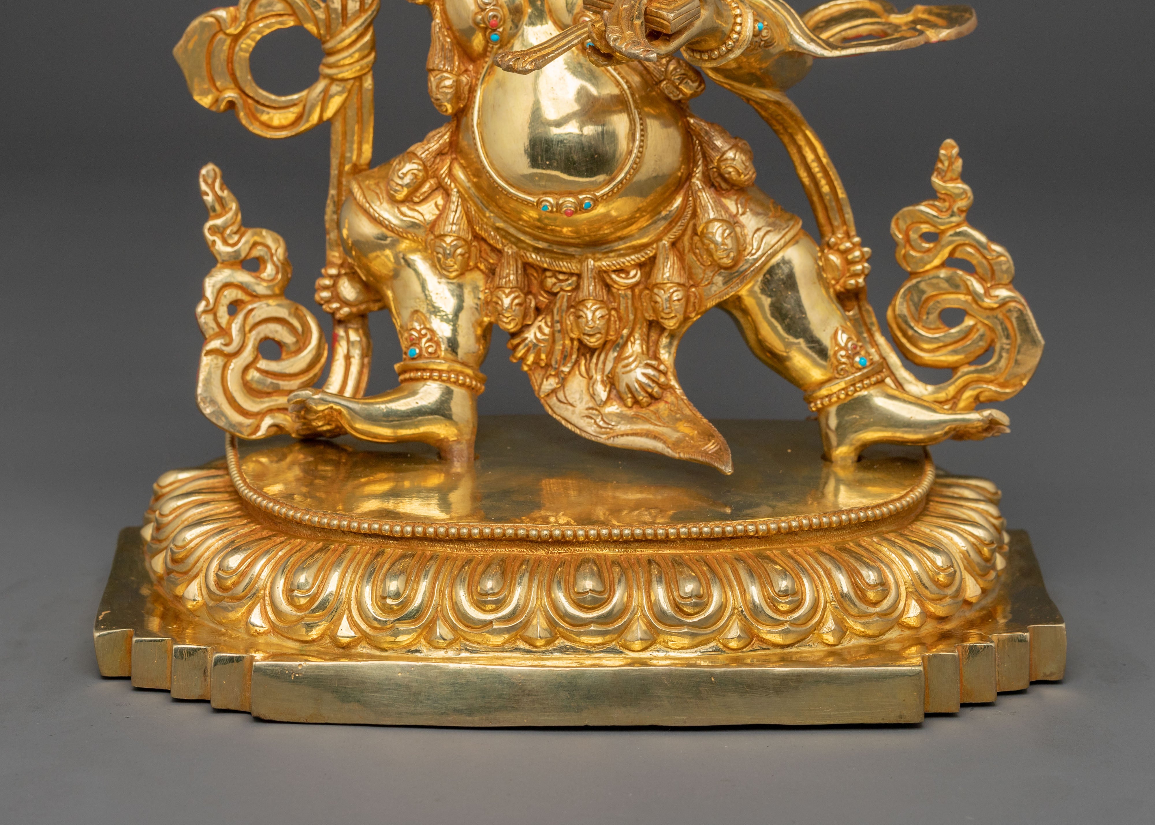 Black Manjushri Protection Sculpture | Wrathful Wisdom Deity