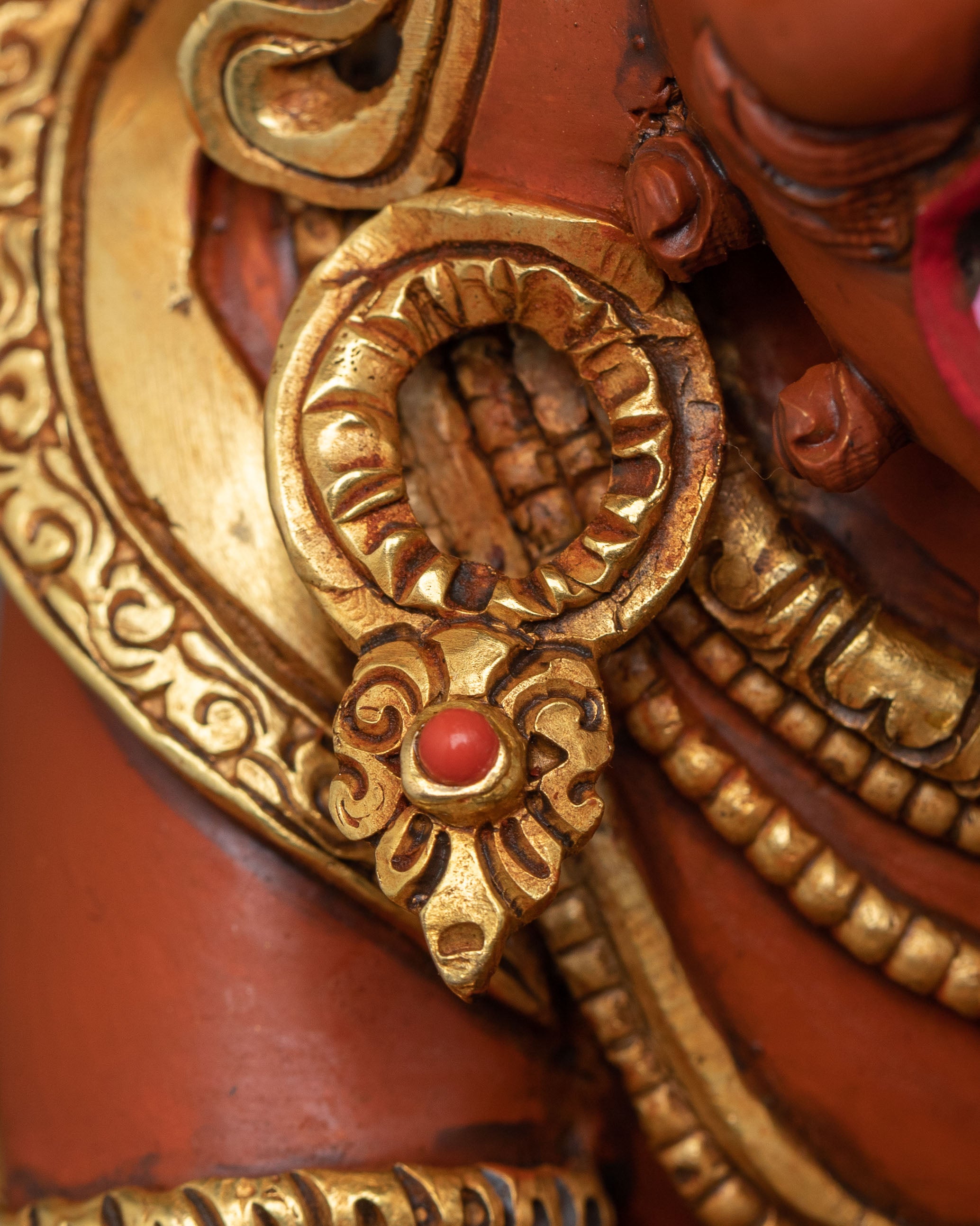 Vajradaka Traditional Sculpture – Exquisite Gilded Copper