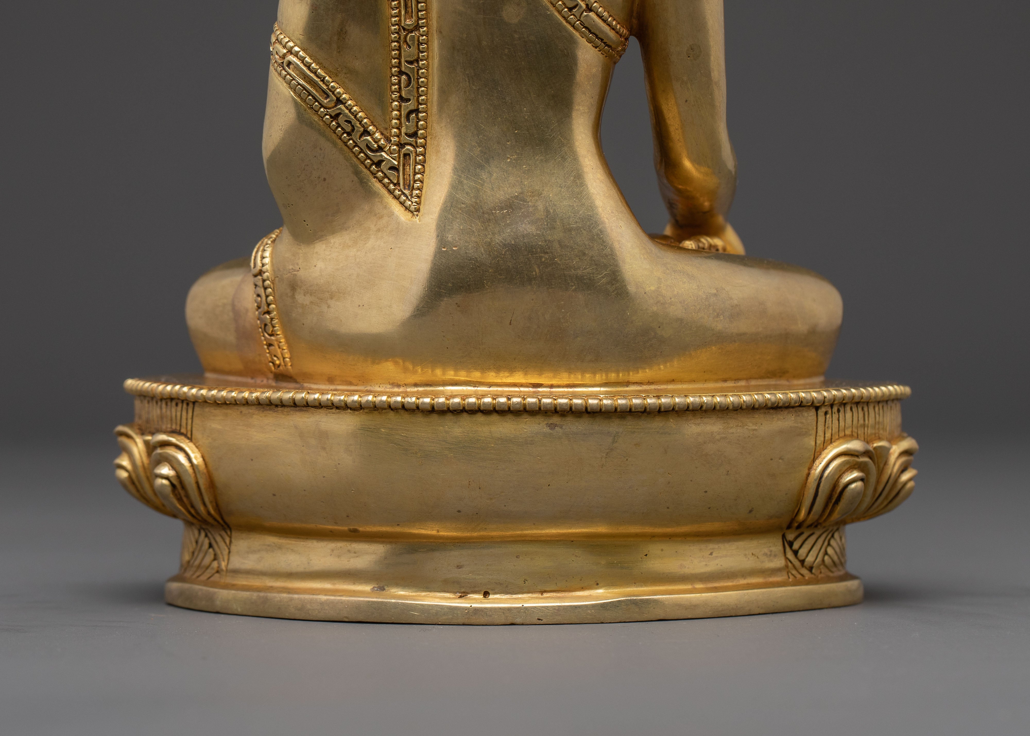 Shakyamuni Buddha Traditional Handcrafted Statue – 24K Gilded