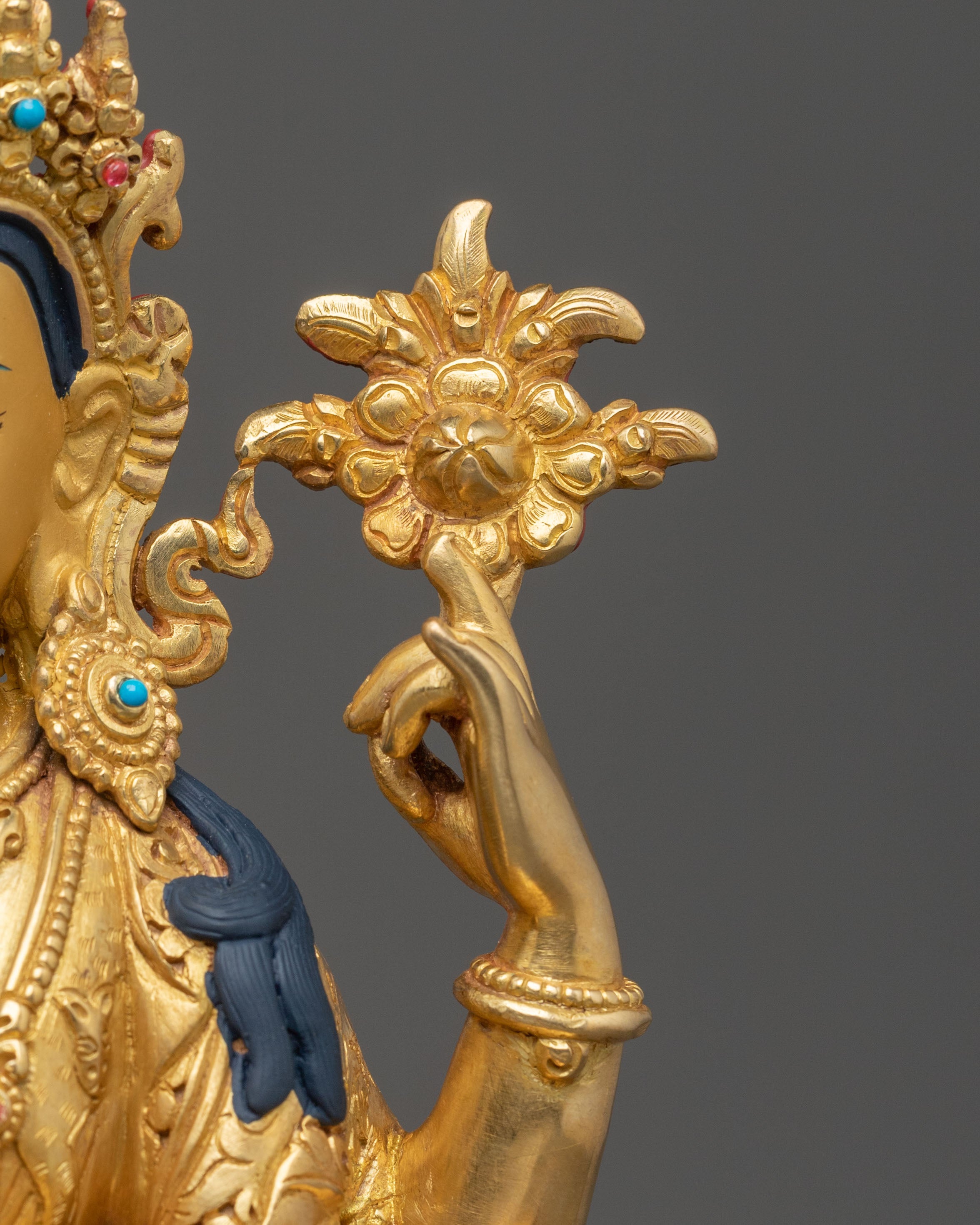 Four-Armed Chenrezig Copper Figurine | Buddhist Sculpture