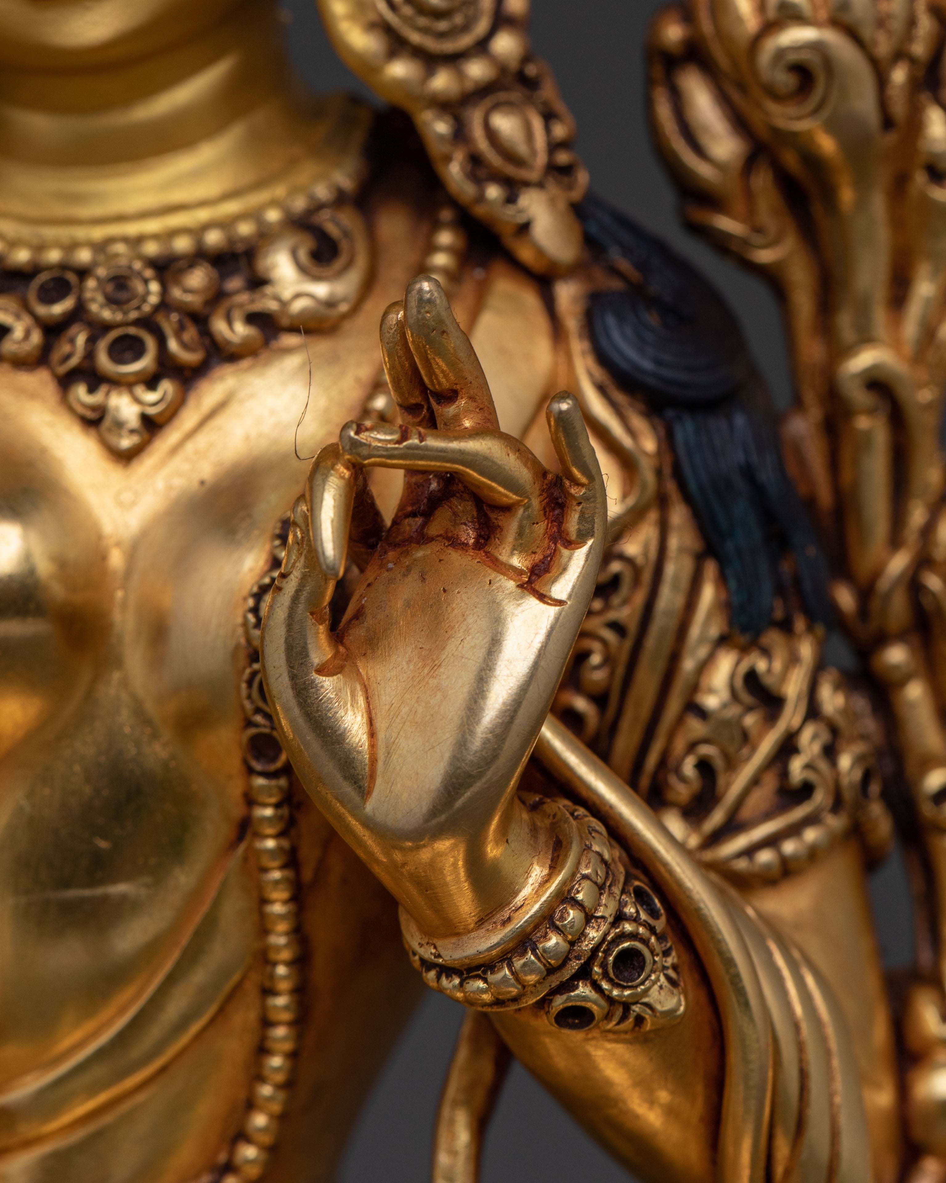 Green Tara Dharma Protector Goddess Statue