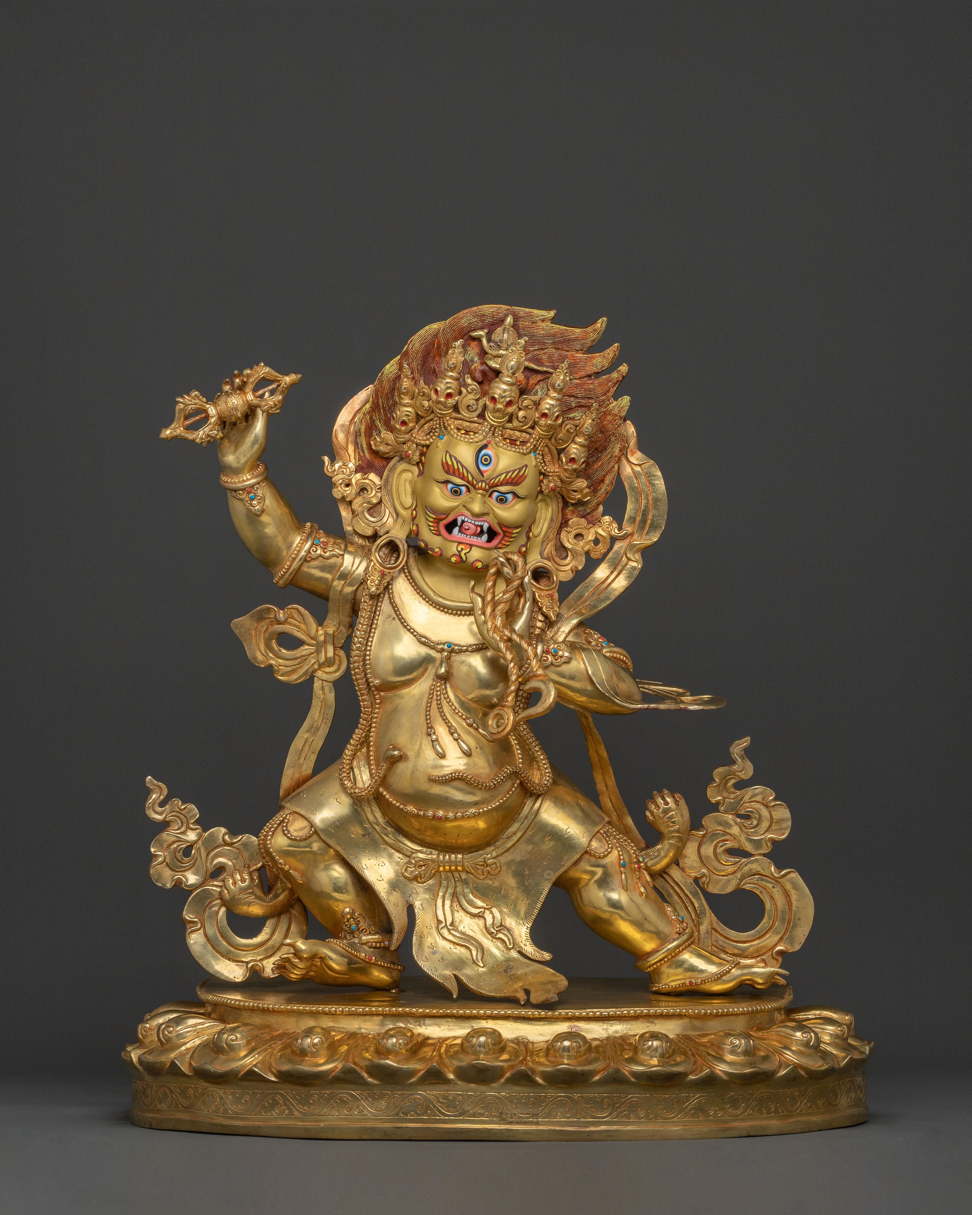 Protector Vajrapani Sculpture | Handcrafted Spiritual Art