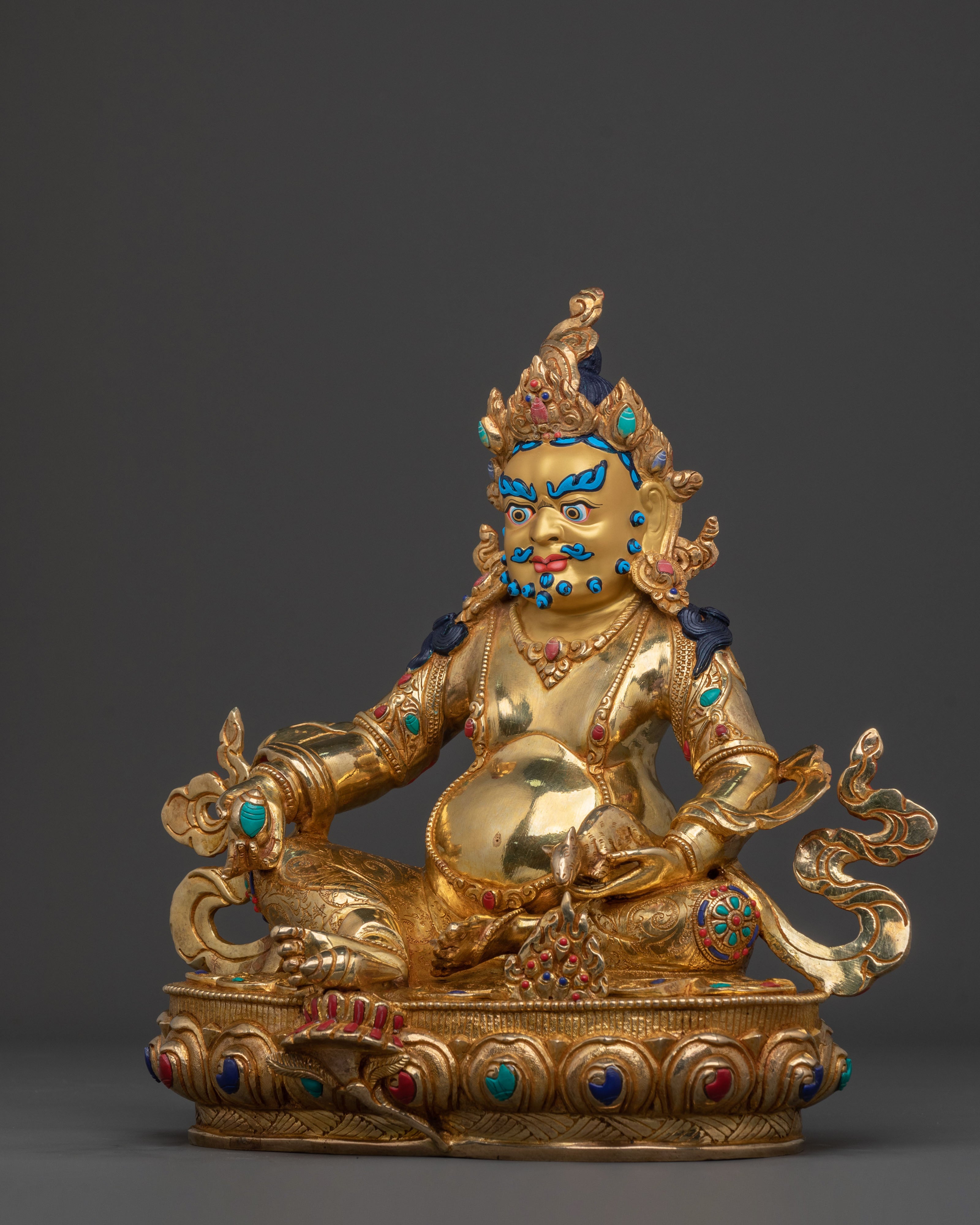 Handcrafted Dzambhala Spiritual Statue | Wealth Deity